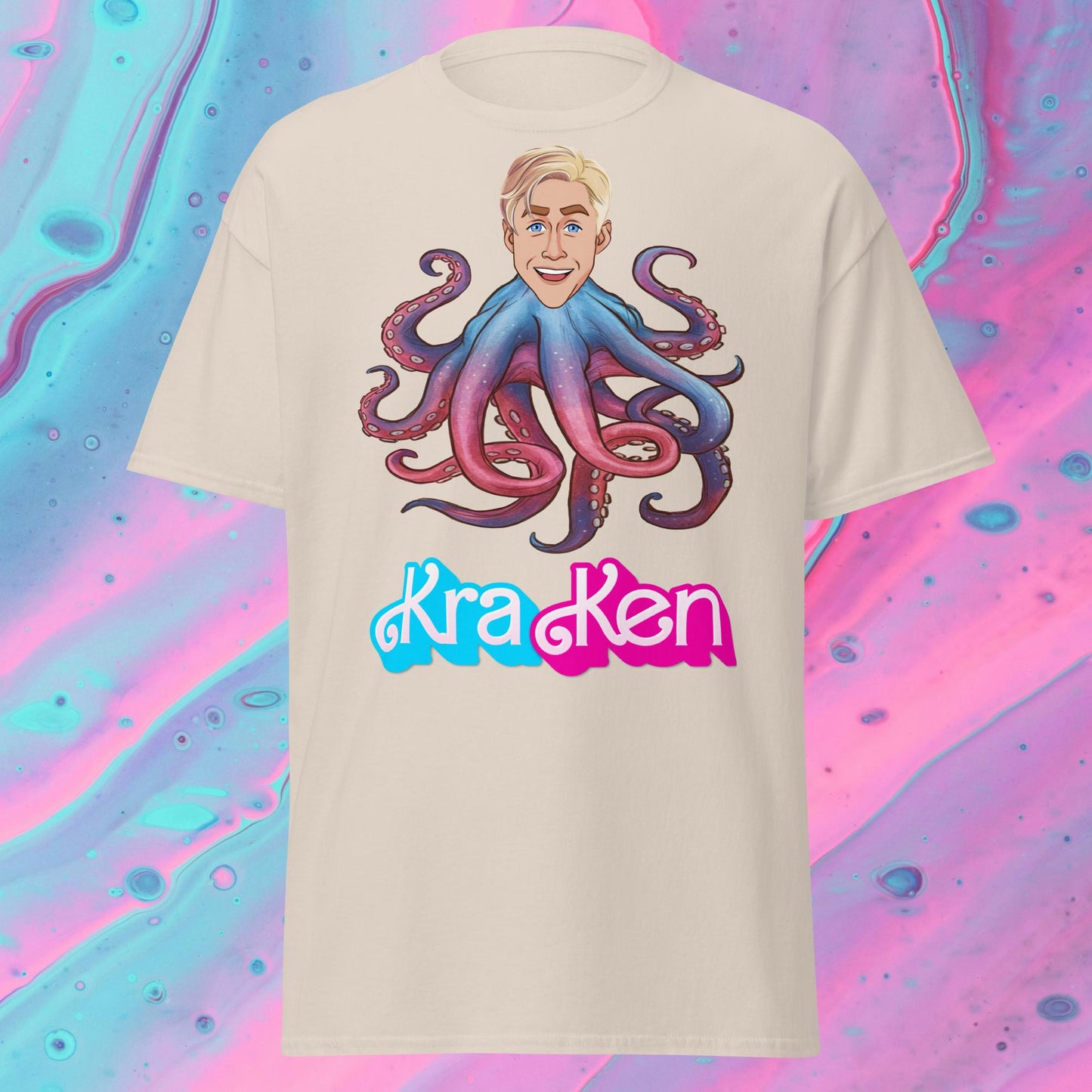 Kraken Ken Barbie Ryan Gosling Funny Unisex tee Next Cult Brand