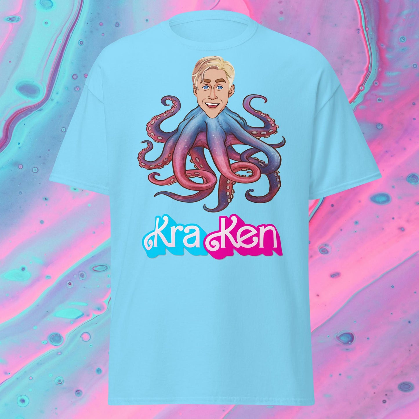 Kraken Ken Barbie Ryan Gosling Funny Unisex tee Next Cult Brand