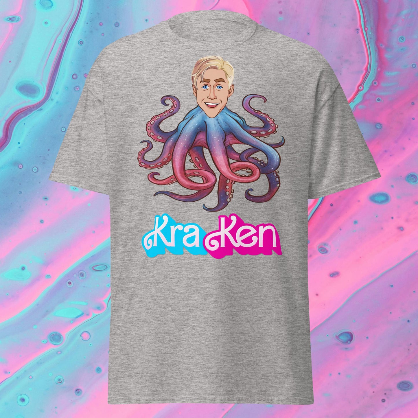 Kraken Ken Barbie Ryan Gosling Funny Unisex tee Next Cult Brand