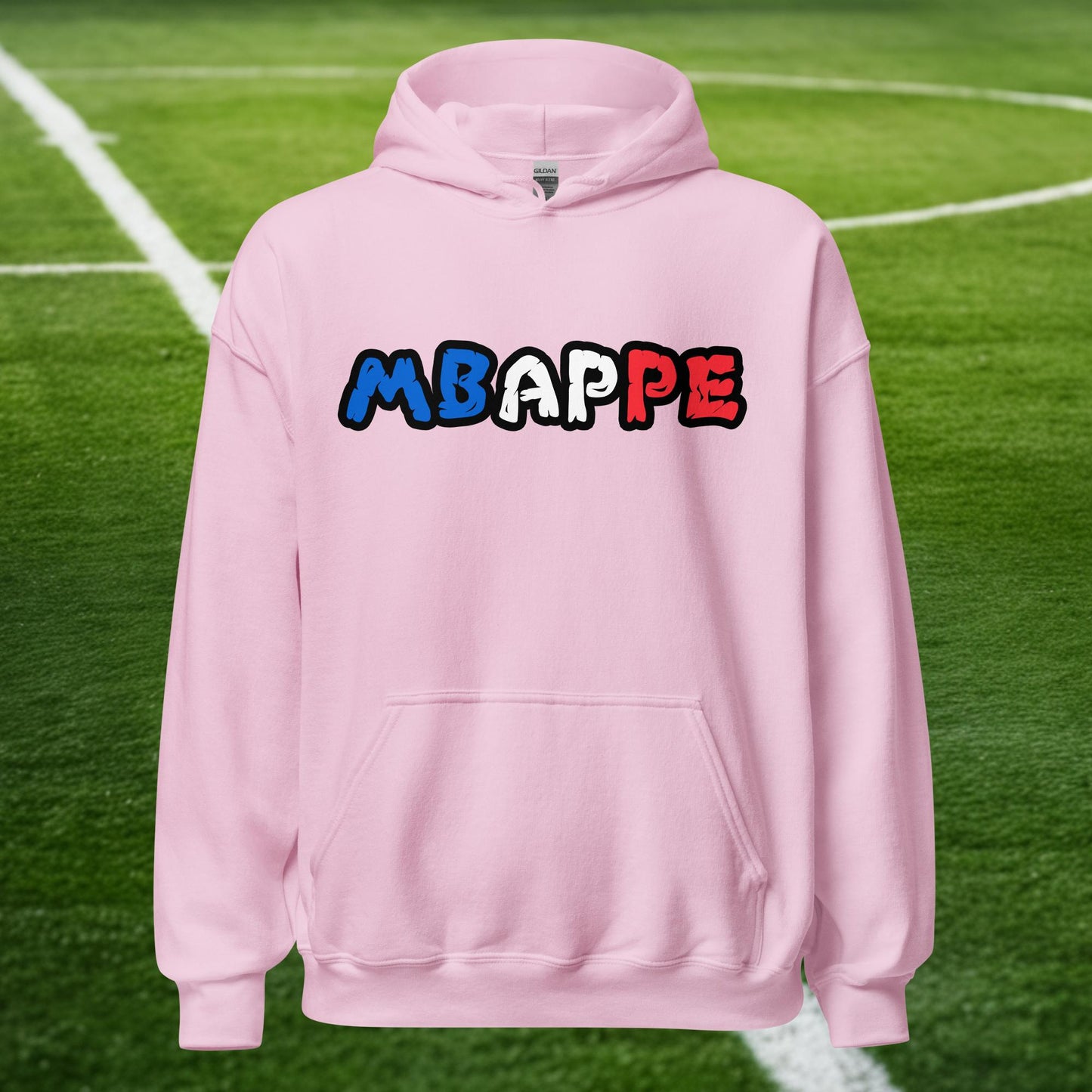 Kylian Mbappe France Euro 2024 Ninja Turtle Funny Football Soccer Unisex Hoodie Light Pink Hoodies Football Kylian Mbappe Ninja Turtles Real Madrid Next Cult Brand