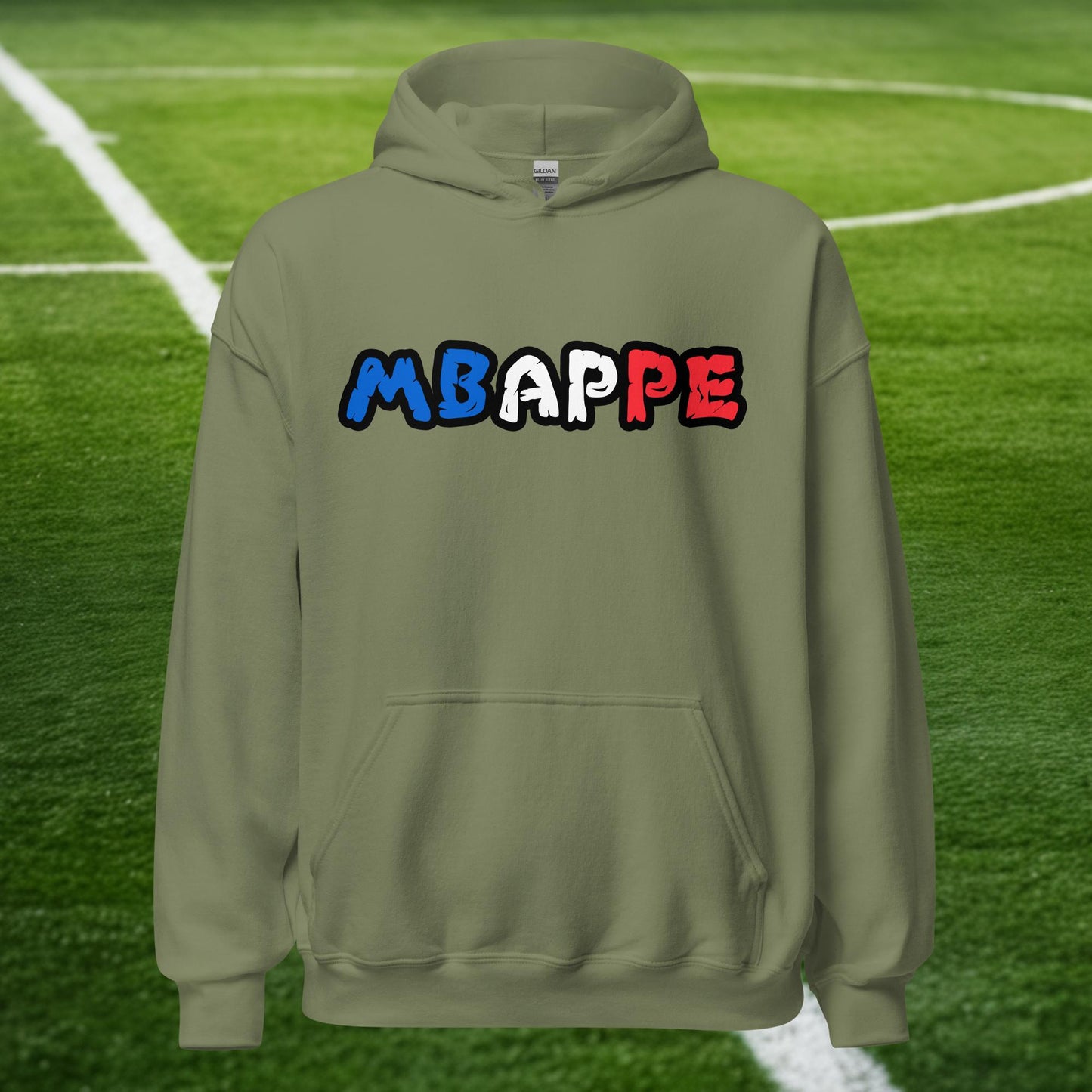 Kylian Mbappe France Euro 2024 Ninja Turtle Funny Football Soccer Unisex Hoodie Military Green Hoodies Football Kylian Mbappe Ninja Turtles Real Madrid Next Cult Brand