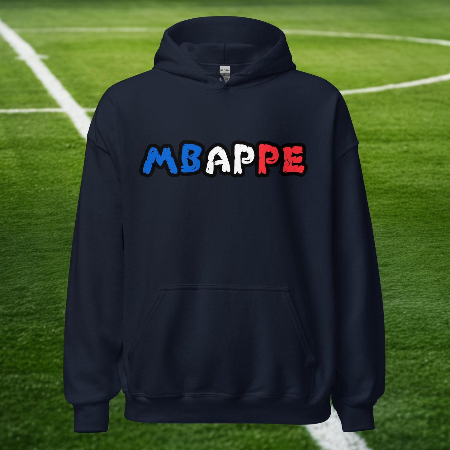 Kylian Mbappe France Euro 2024 Ninja Turtle Funny Football Soccer Unisex Hoodie Navy Hoodies Football Kylian Mbappe Ninja Turtles Real Madrid Next Cult Brand