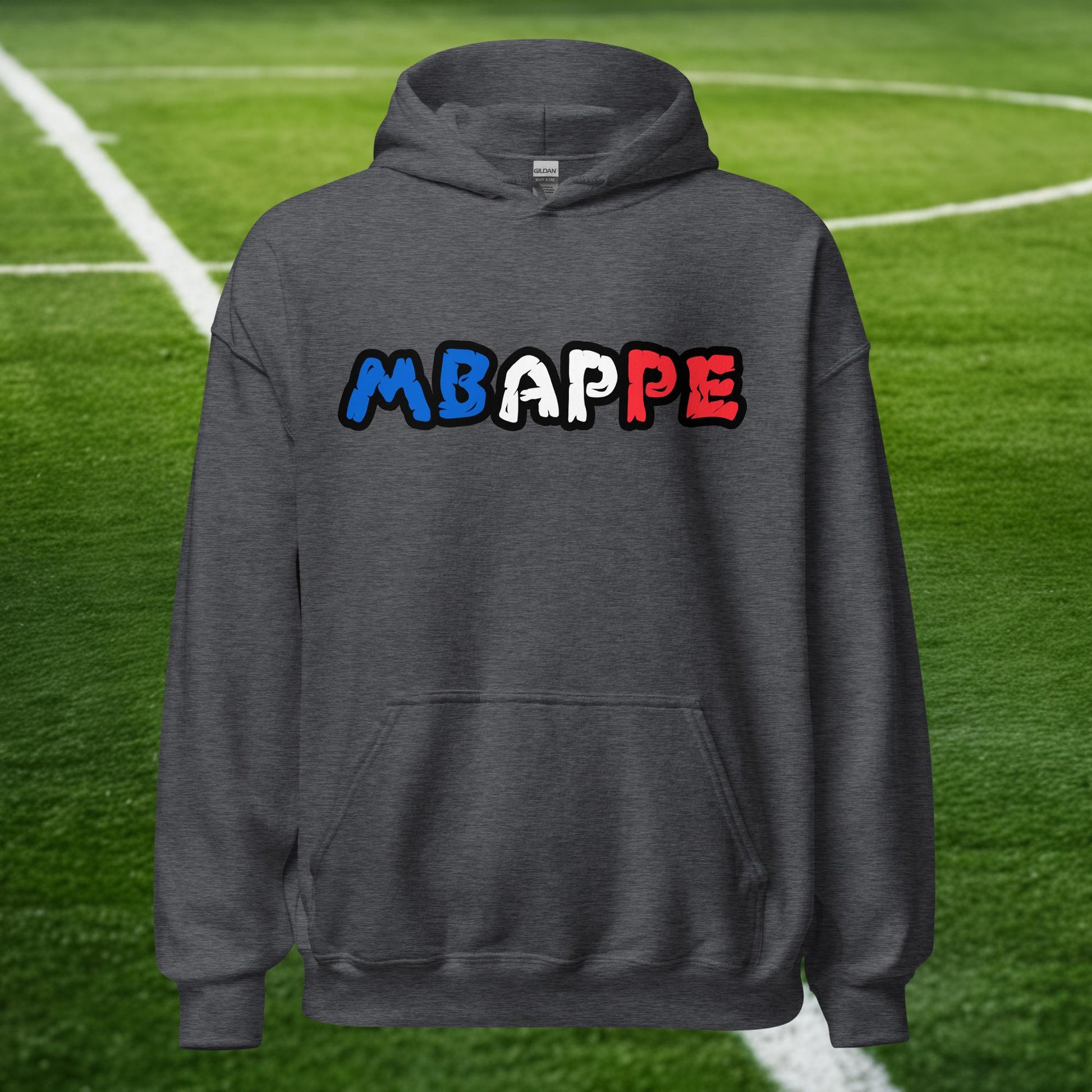 Kylian Mbappe France Euro 2024 Ninja Turtle Funny Football Soccer Unisex Hoodie Dark Heather Hoodies Football Kylian Mbappe Ninja Turtles Real Madrid Next Cult Brand