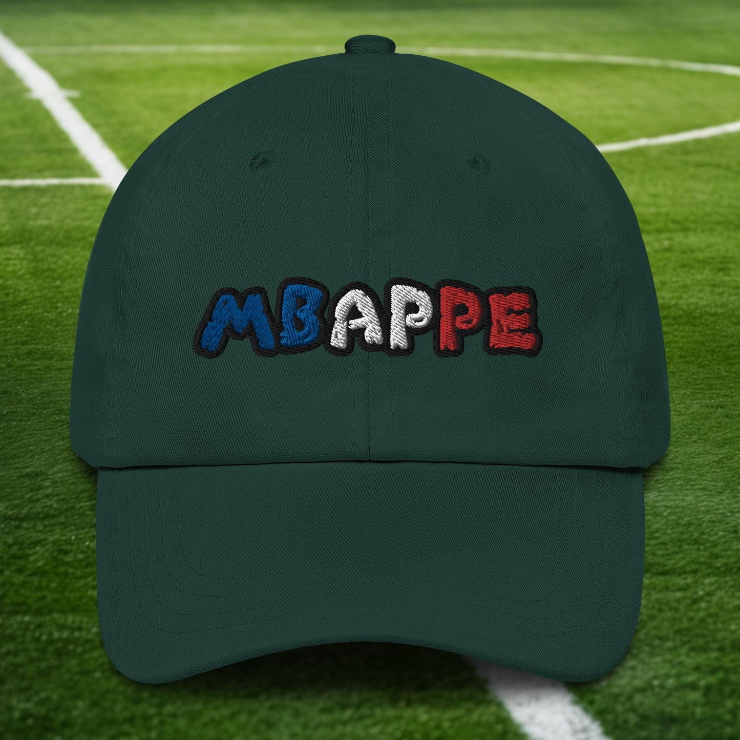 Kylian Mbappe Ninja Turtle Funny Football Euro 2024 France Soccer Dad hat Spruce Hats Football Kylian Mbappe Ninja Turtles Real Madrid Next Cult Brand