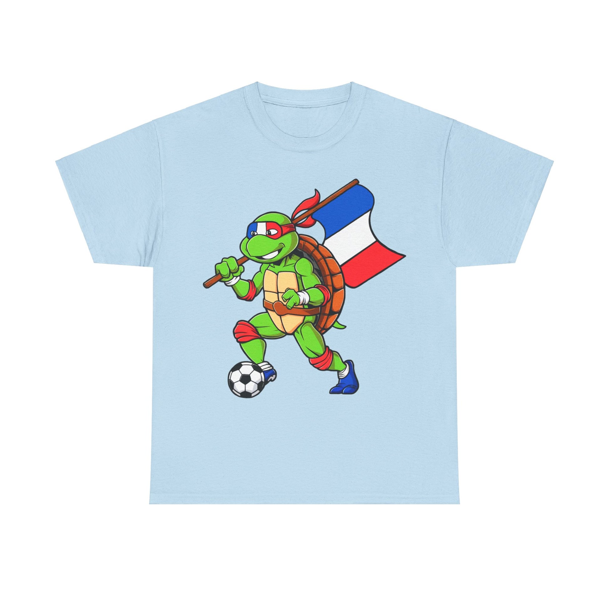 Kylian Mbappe Ninja Turtle Funny Soccer Euro 2024 France Football Unisex Heavy Cotton Tee Next Cult Brand