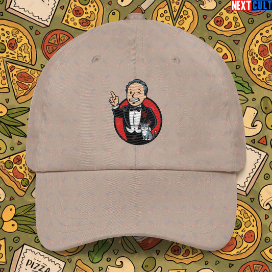 Mafia Boy The Godfather Fallout Funny Meme Cartoon Mashup Dad hat Next Cult Brand