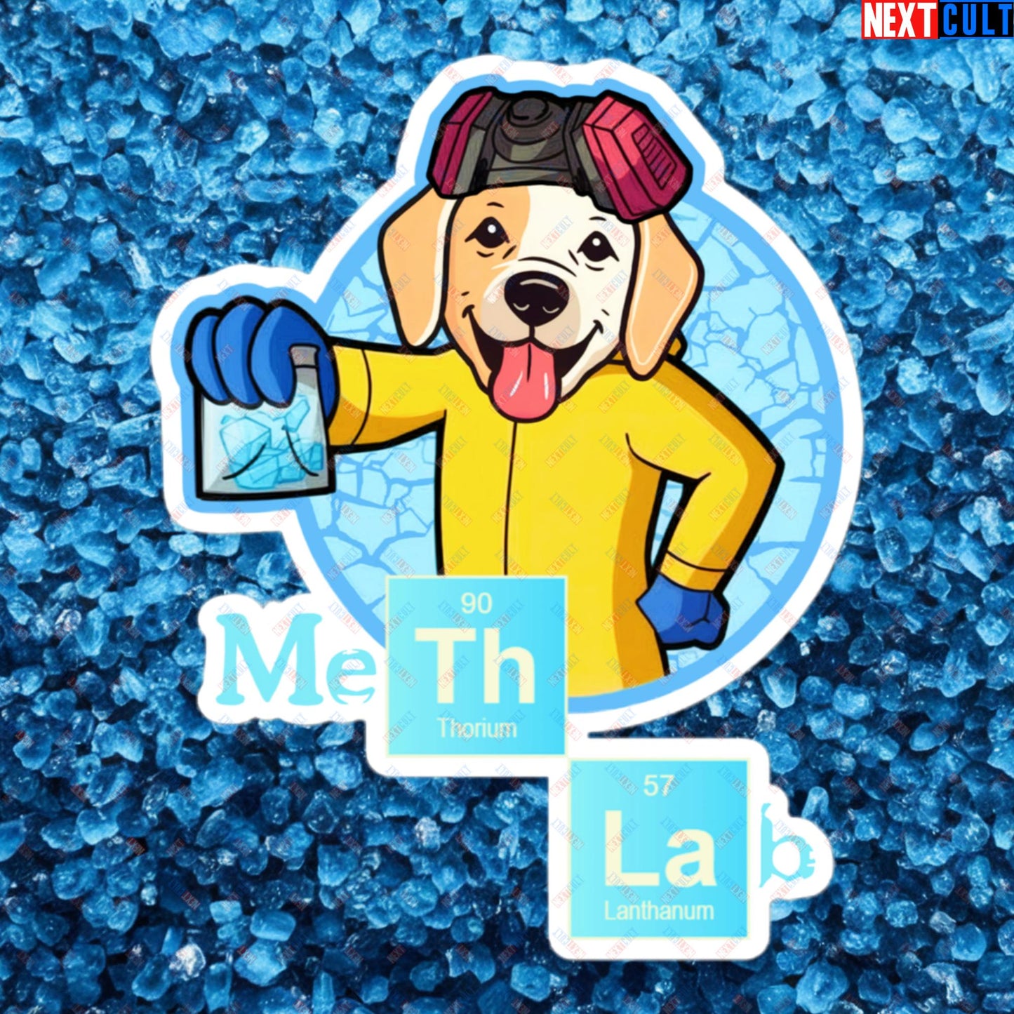 Meth Lab Breaking Bad Funny Labrador Retriever Dog Bubble-free stickers 5.5″×5.5″ Stickers Breaking Bad Dogs TV Shows Next Cult Brand