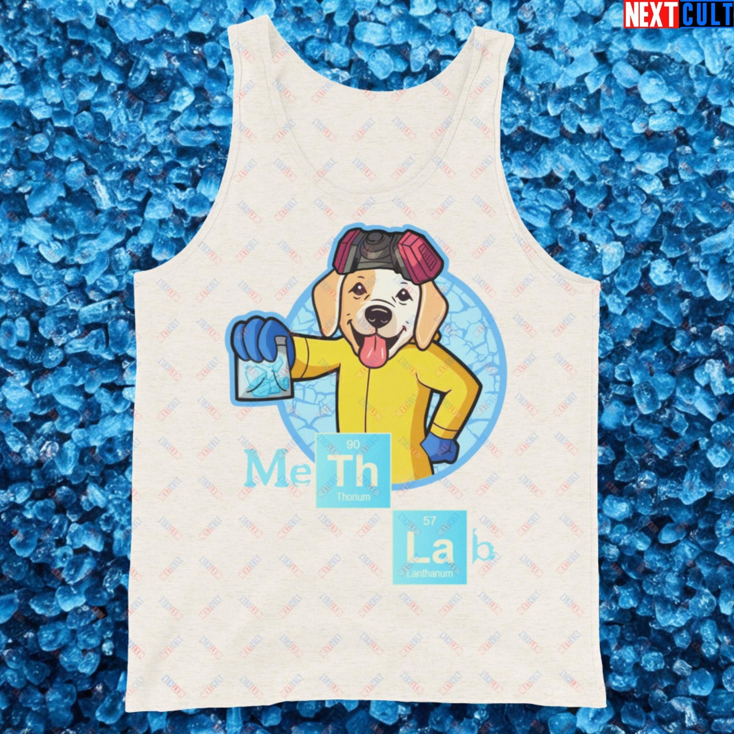 Meth Lab Breaking Bad Funny Labrador Retriever Dog Tank Top Oatmeal Triblend Tank Tops Breaking Bad Dogs TV Shows Next Cult Brand