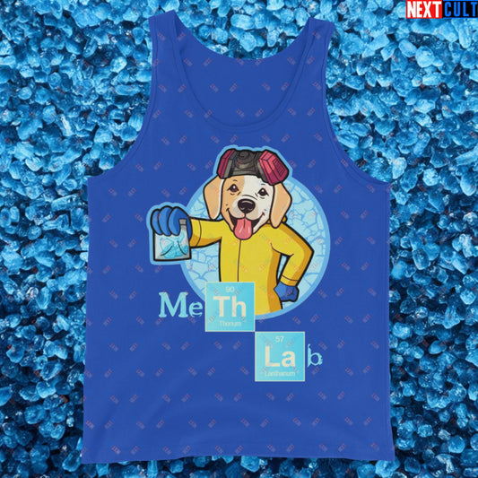 Meth Lab Breaking Bad Funny Labrador Retriever Dog Tank Top True Royal Tank Tops Breaking Bad Dogs TV Shows Next Cult Brand