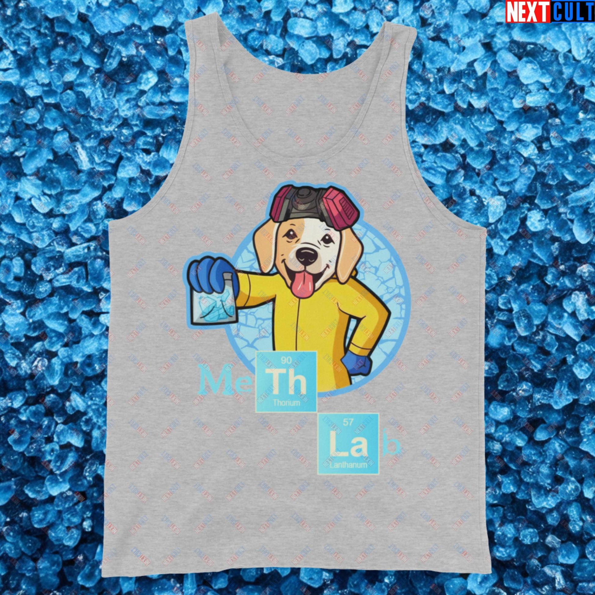 Meth Lab Breaking Bad Funny Labrador Retriever Dog Tank Top Athletic Heather Tank Tops Breaking Bad Dogs TV Shows Next Cult Brand