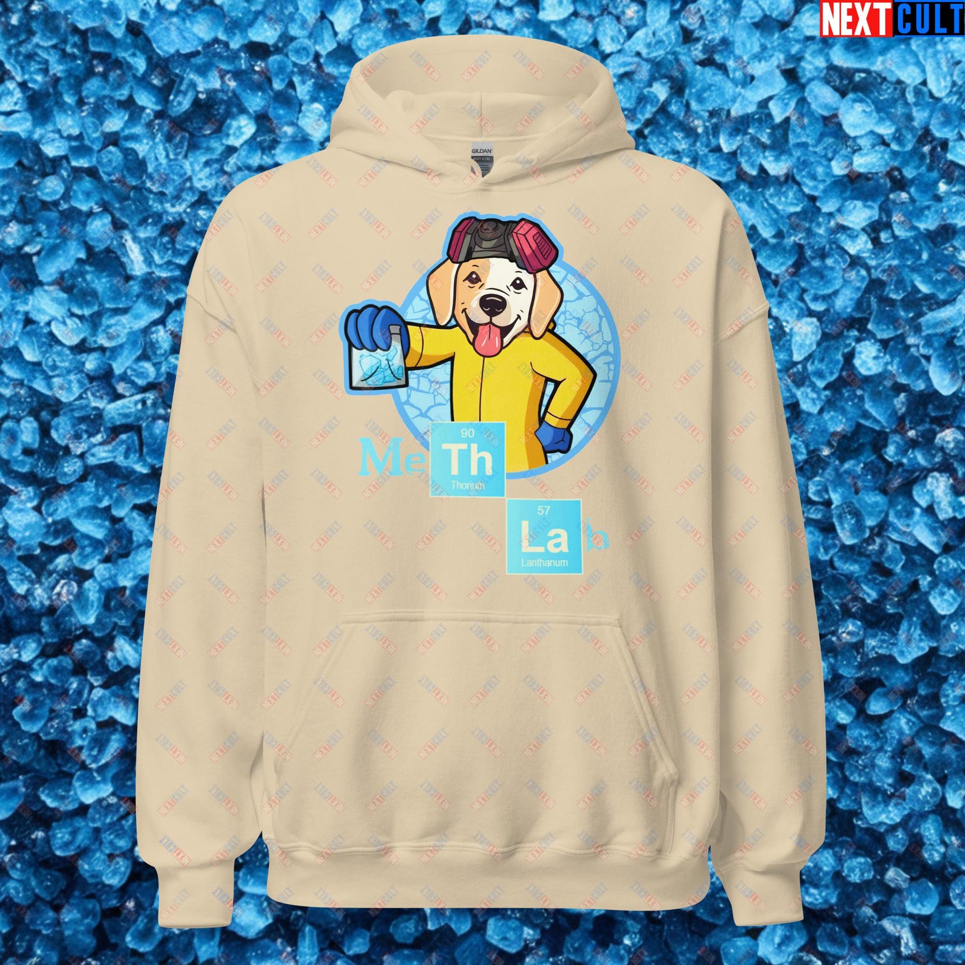 Meth Lab Breaking Bad Funny Labrador Retriever Dog Unisex Hoodie Sand Hoodies Breaking Bad Dogs TV Shows Next Cult Brand