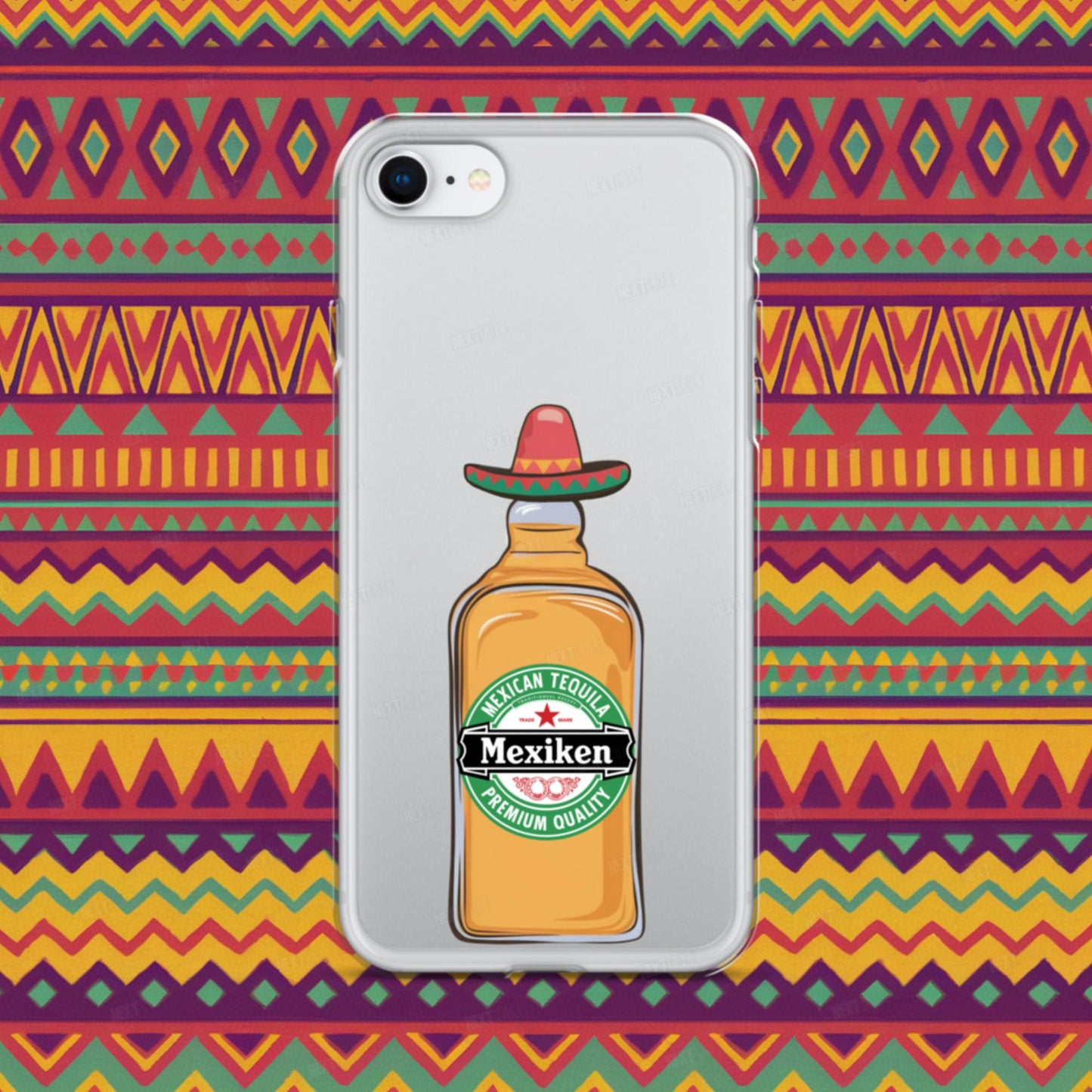 Mexiken Mexican Tequila Funny Heineken Beer Parody Clear Case for iPhone Next Cult Brand