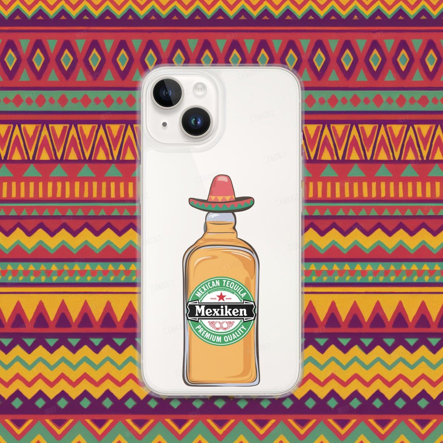 Mexiken Mexican Tequila Funny Heineken Beer Parody Clear Case for iPhone Next Cult Brand