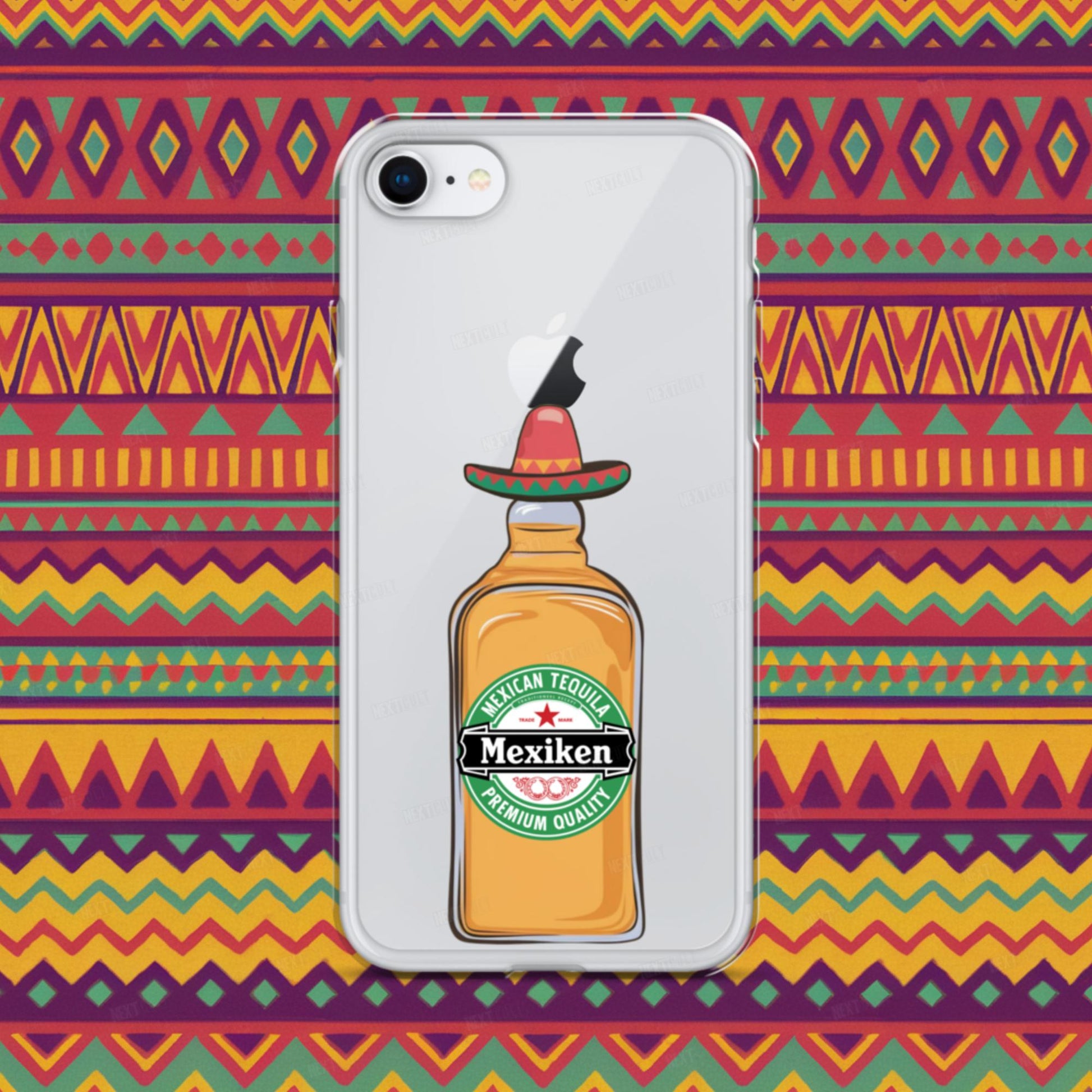 Mexiken Mexican Tequila Funny Heineken Beer Parody Clear Case for iPhone Next Cult Brand