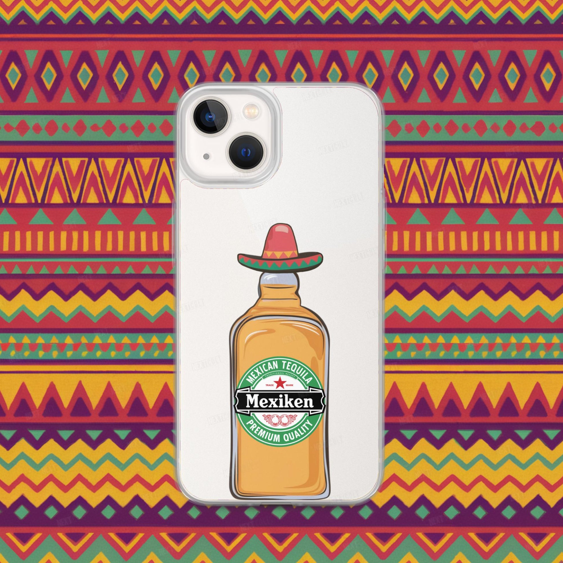 Mexiken Mexican Tequila Funny Heineken Beer Parody Clear Case for iPhone Next Cult Brand