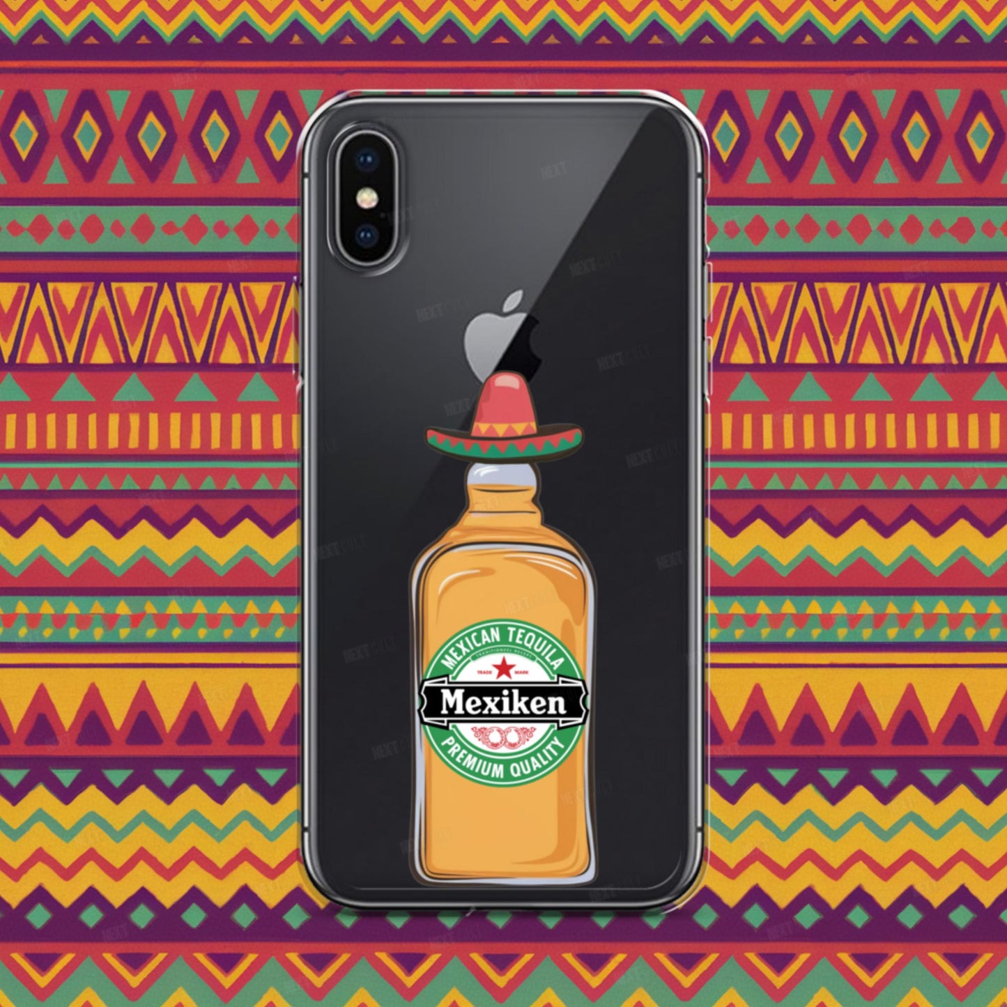 Mexiken Mexican Tequila Funny Heineken Beer Parody Clear Case for iPhone Next Cult Brand