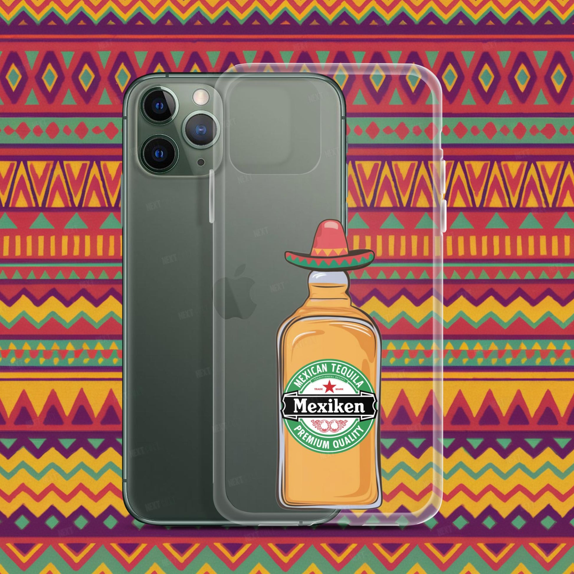 Mexiken Mexican Tequila Funny Heineken Beer Parody Clear Case for iPhone Next Cult Brand