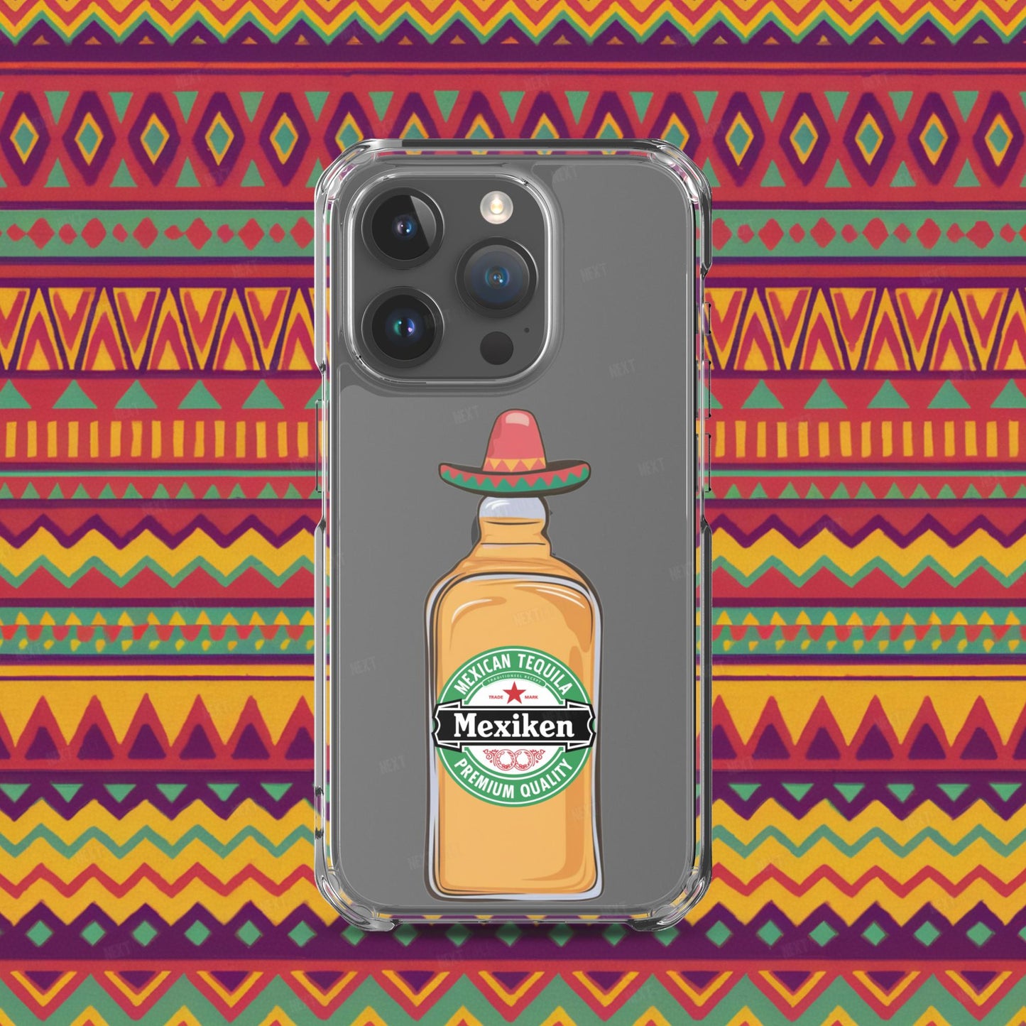 Mexiken Mexican Tequila Funny Heineken Beer Parody Clear Case for iPhone Next Cult Brand