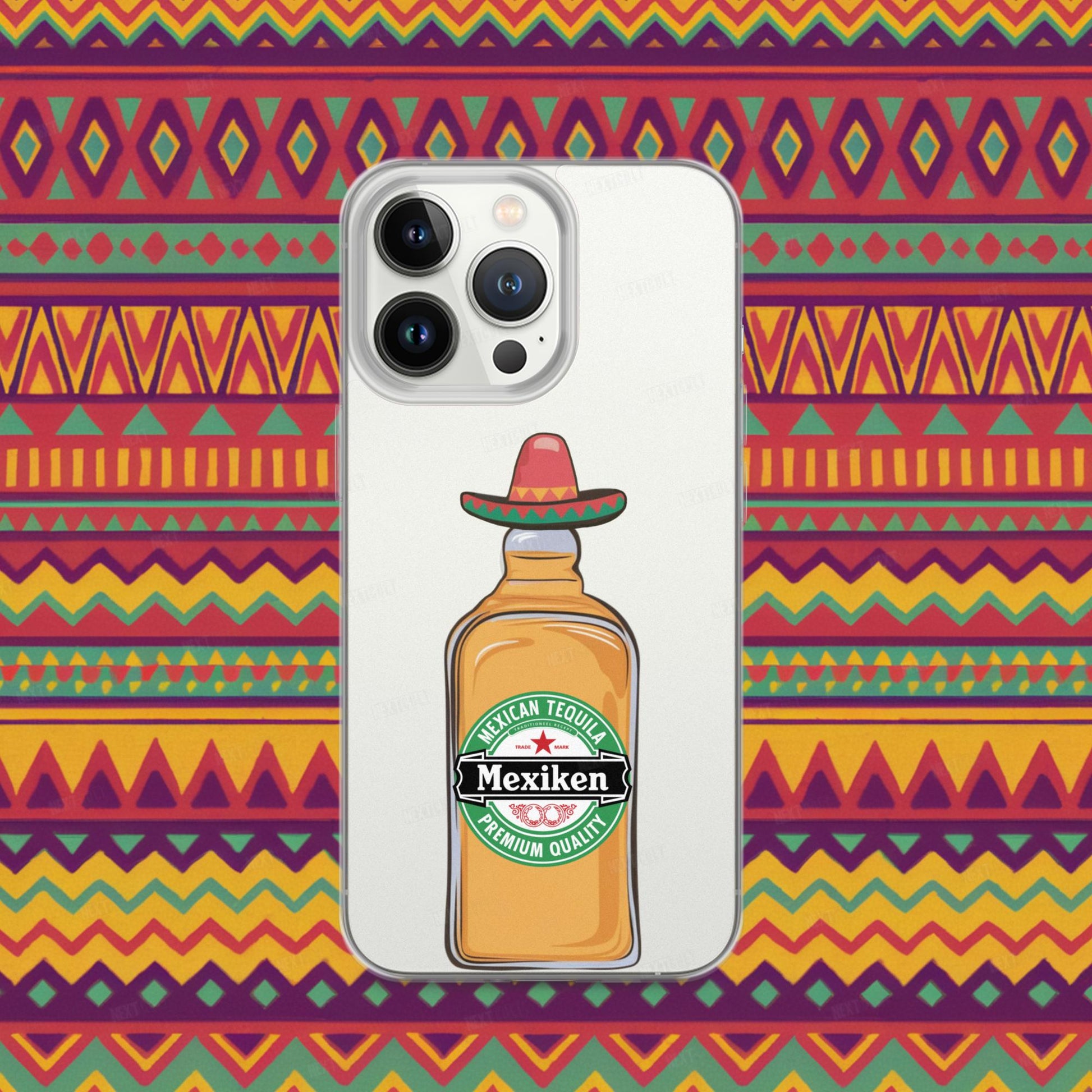 Mexiken Mexican Tequila Funny Heineken Beer Parody Clear Case for iPhone Next Cult Brand