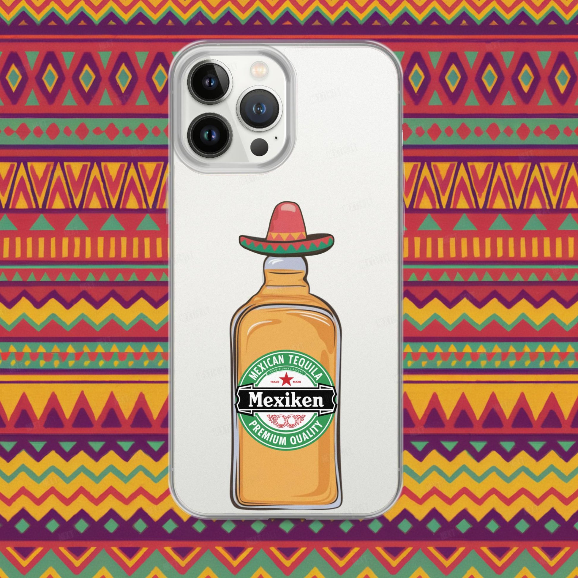 Mexiken Mexican Tequila Funny Heineken Beer Parody Clear Case for iPhone Next Cult Brand