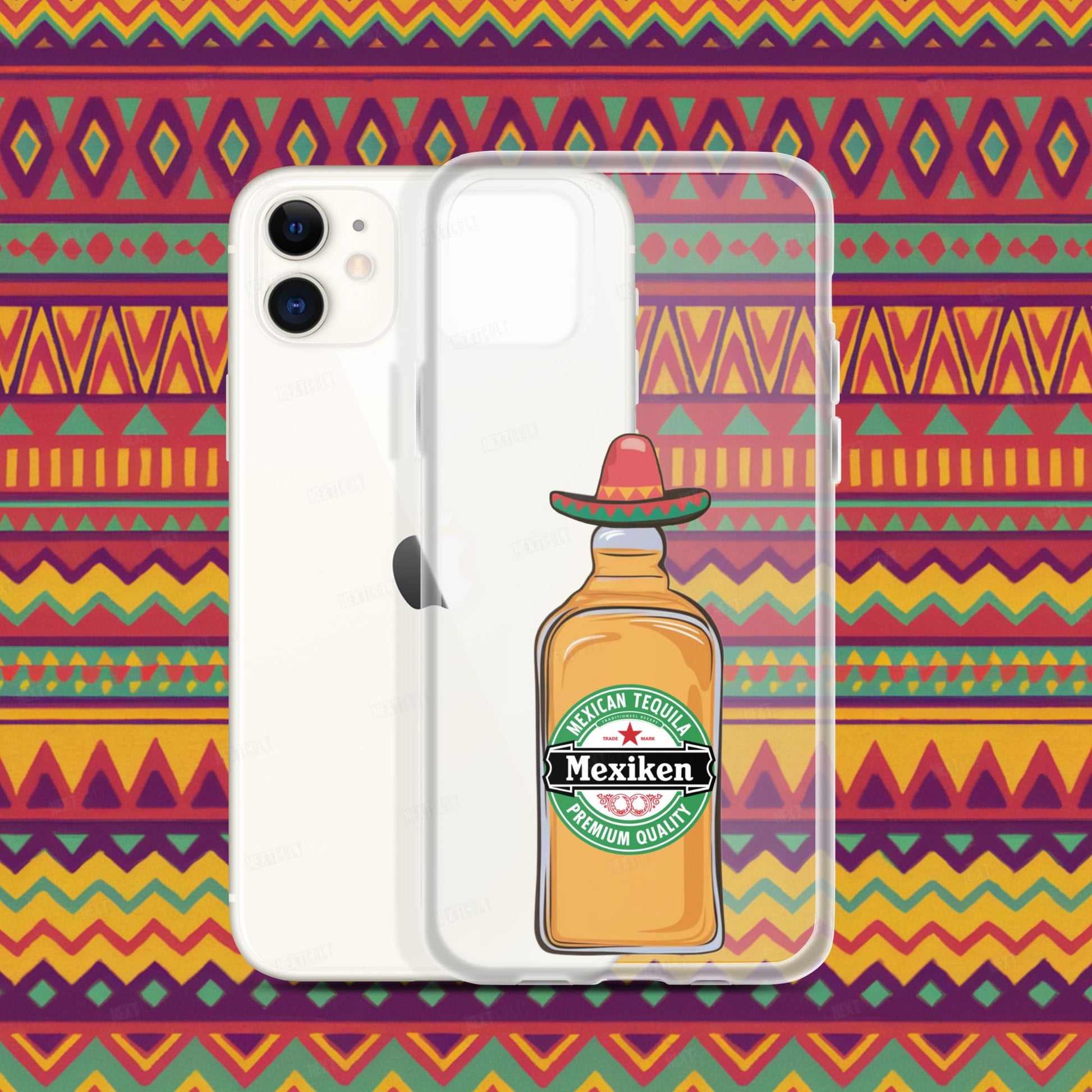 Mexiken Mexican Tequila Funny Heineken Beer Parody Clear Case for iPhone Next Cult Brand