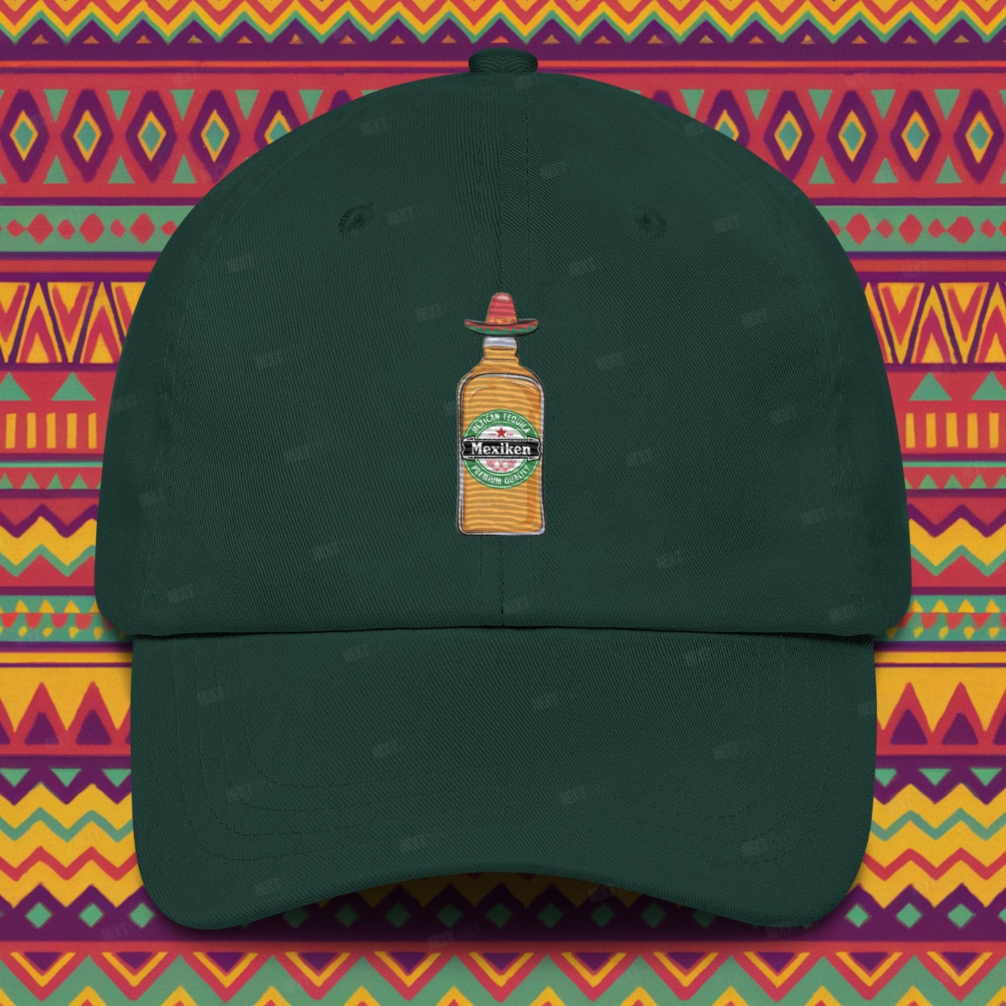 Mexiken Mexican Tequila Funny Heineken Beer Parody Dad hat Next Cult Brand