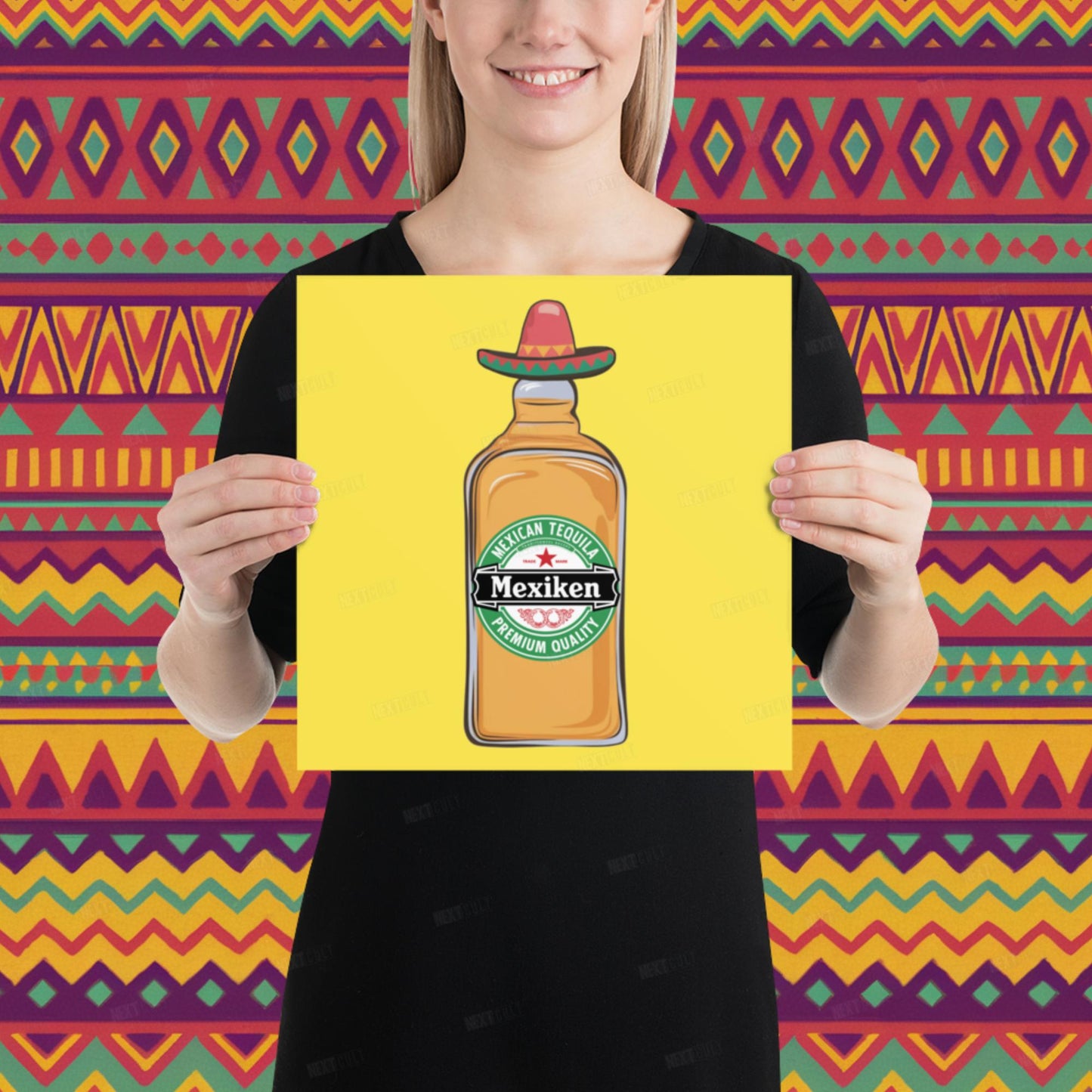 Mexiken Mexican Tequila Funny Heineken Beer Parody Poster Next Cult Brand