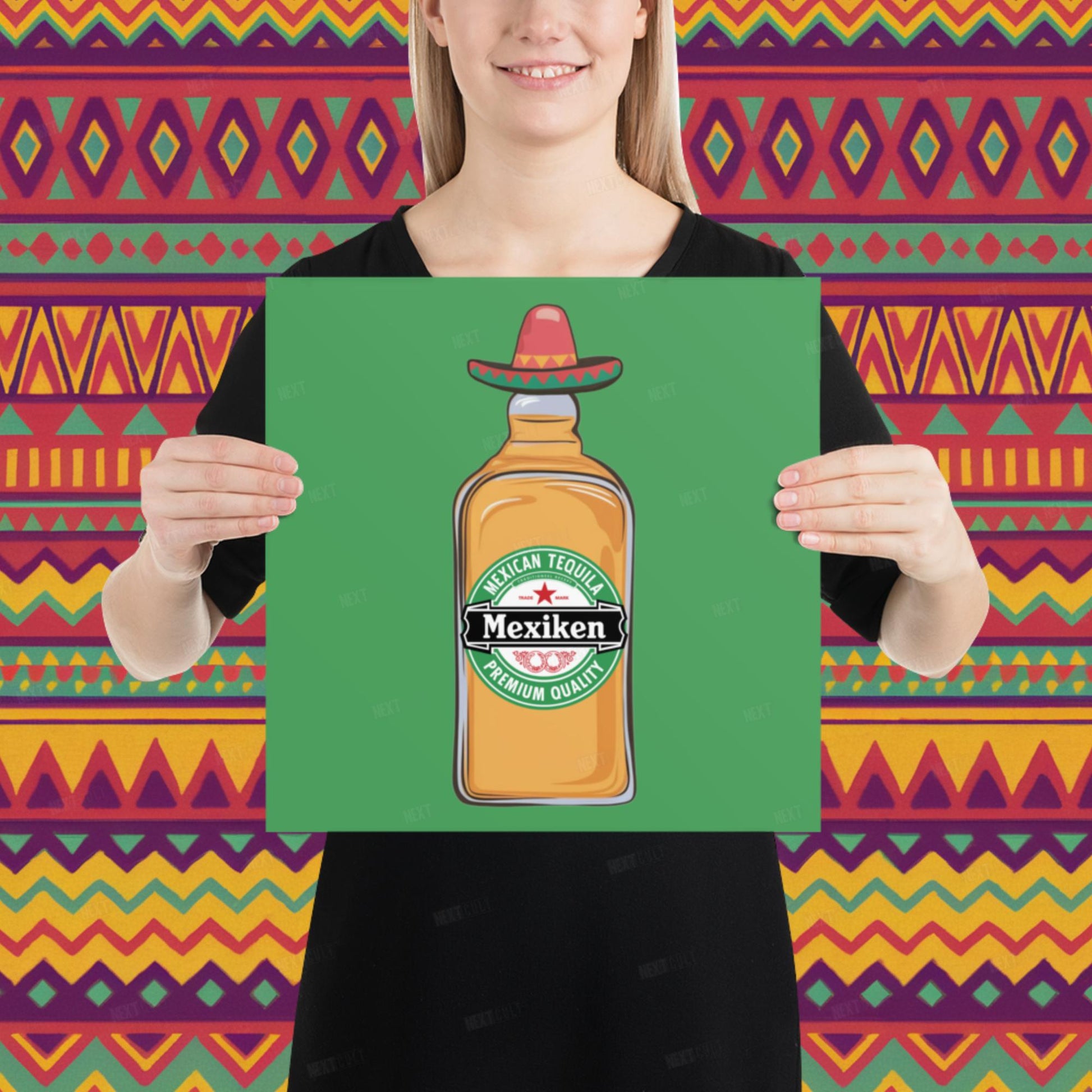 Mexiken Mexican Tequila Funny Heineken Beer Parody Poster Next Cult Brand