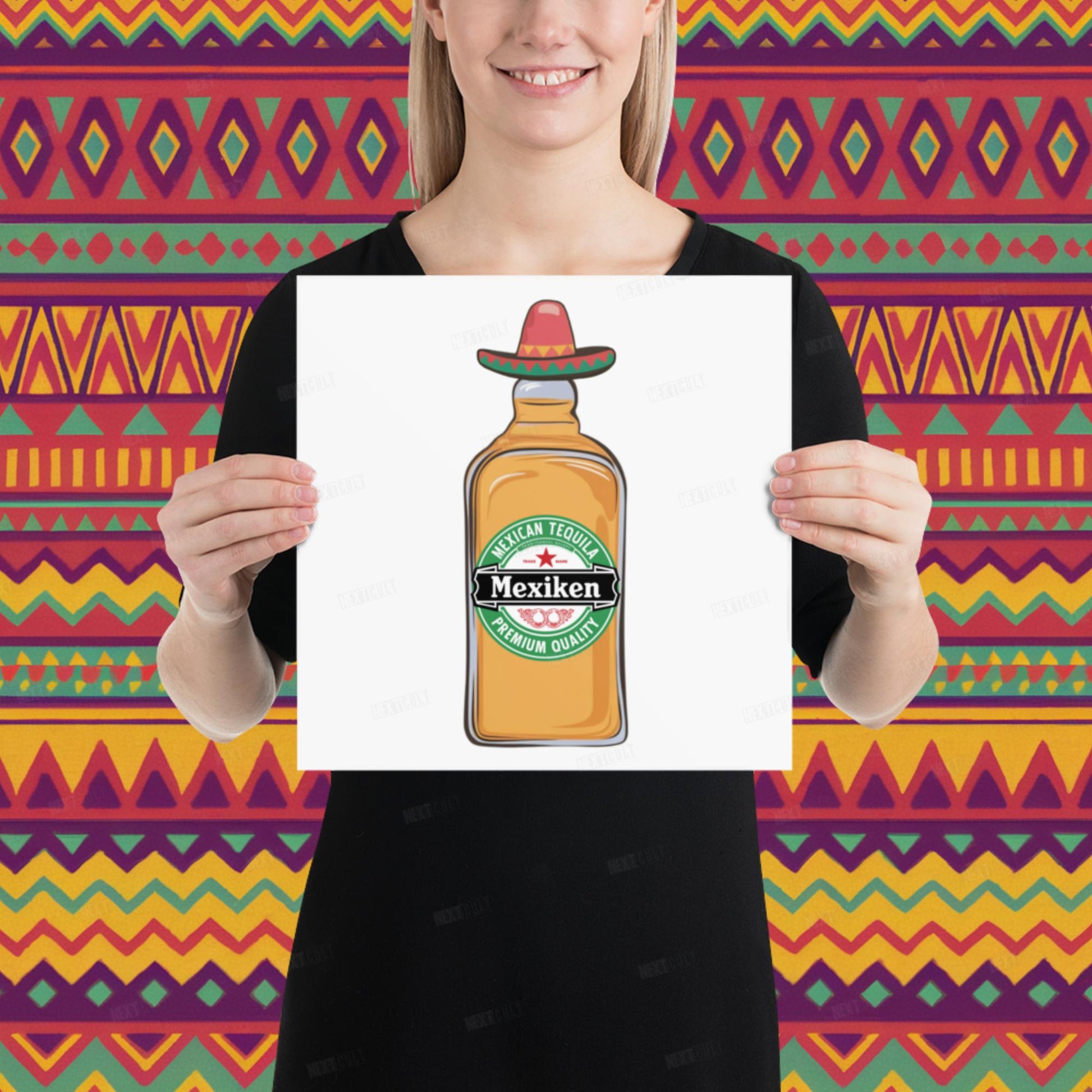 Mexiken Mexican Tequila Funny Heineken Beer Parody Poster Next Cult Brand