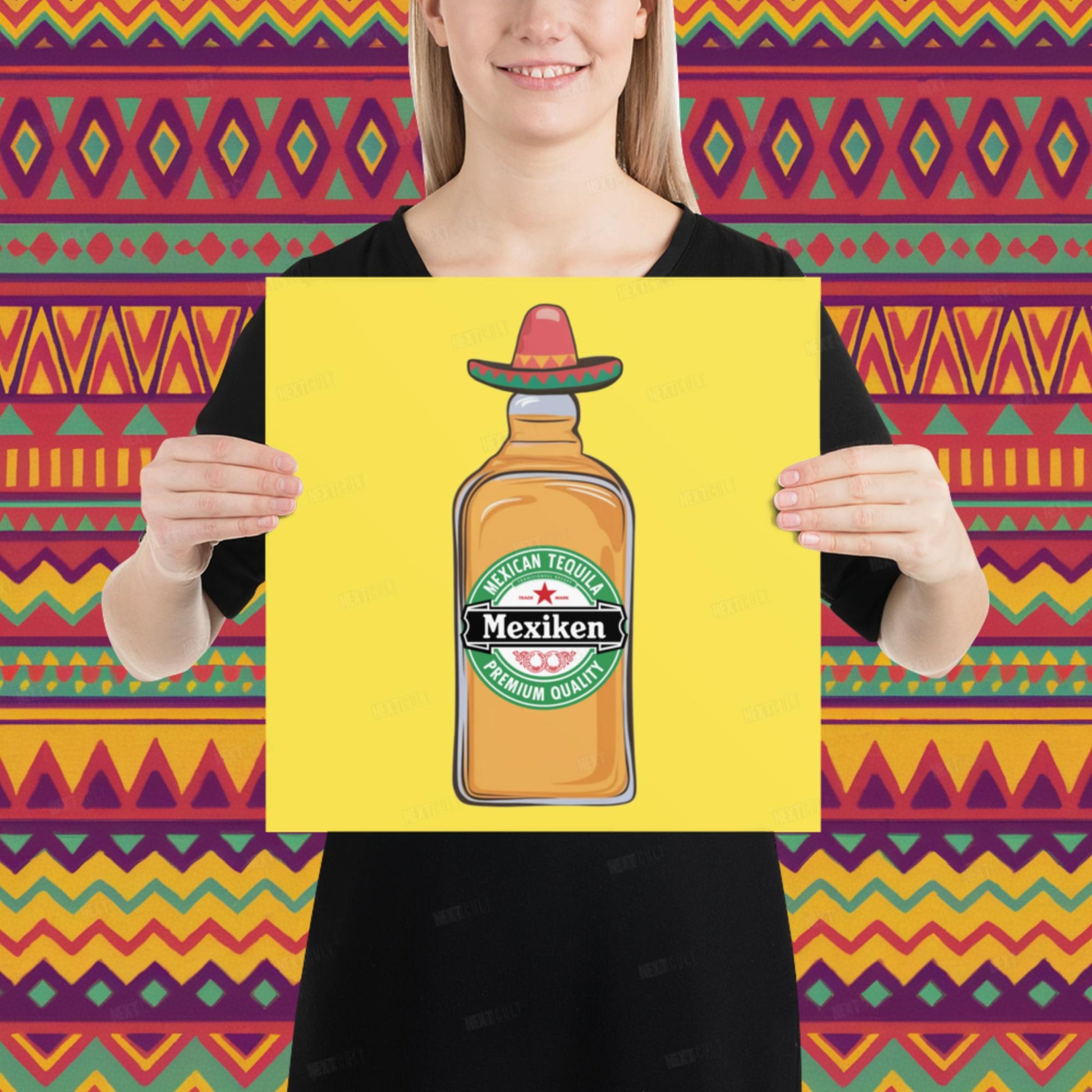 Mexiken Mexican Tequila Funny Heineken Beer Parody Poster Next Cult Brand