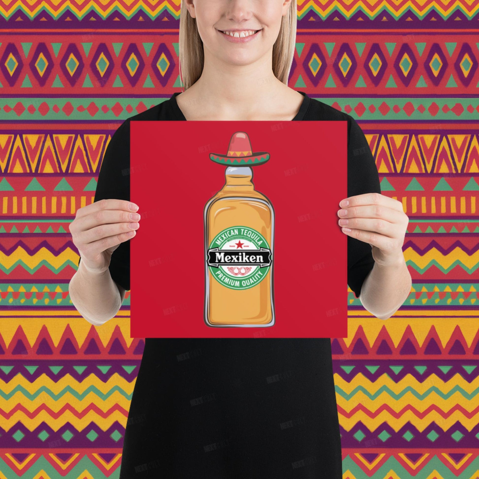 Mexiken Mexican Tequila Funny Heineken Beer Parody Poster Next Cult Brand