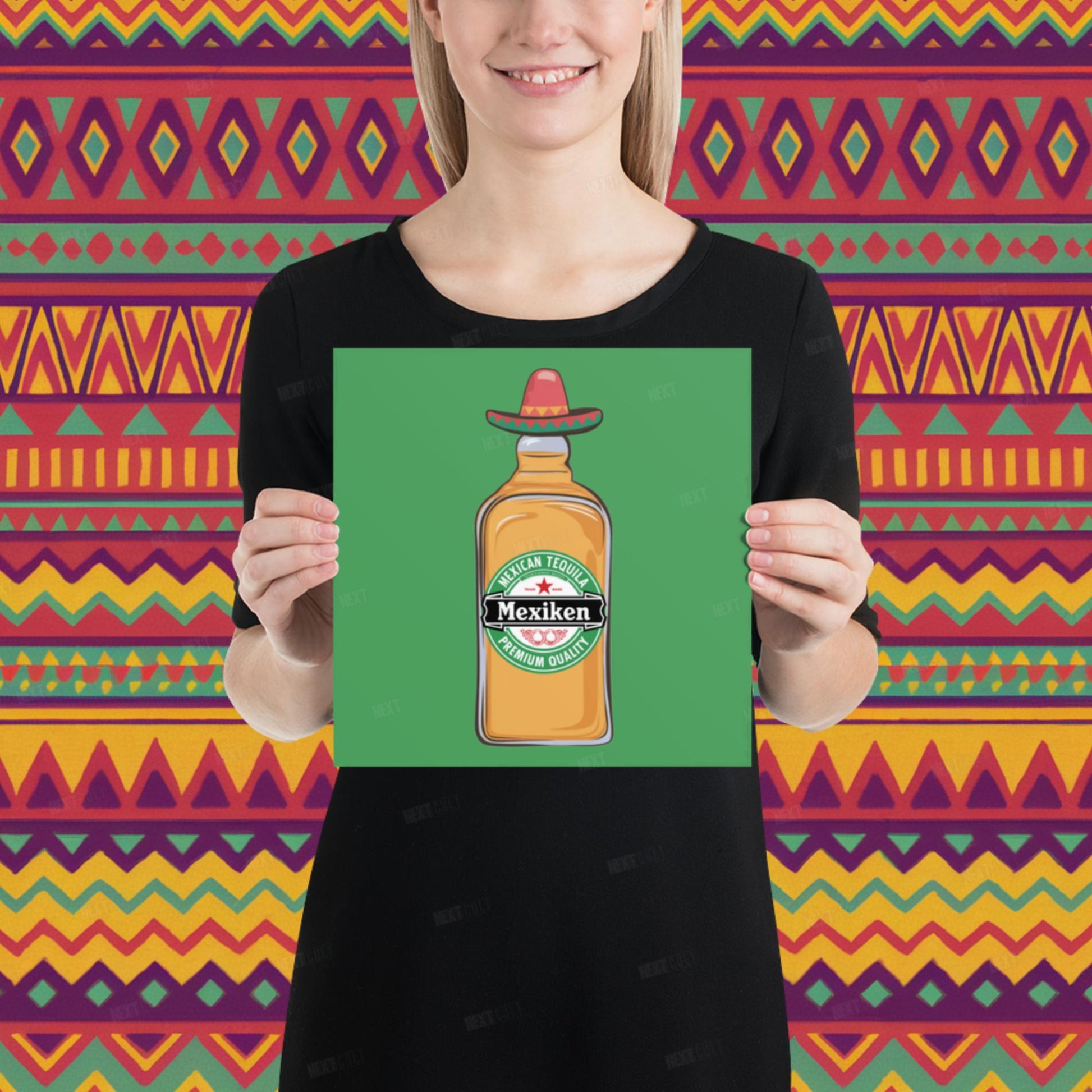 Mexiken Mexican Tequila Funny Heineken Beer Parody Poster Next Cult Brand