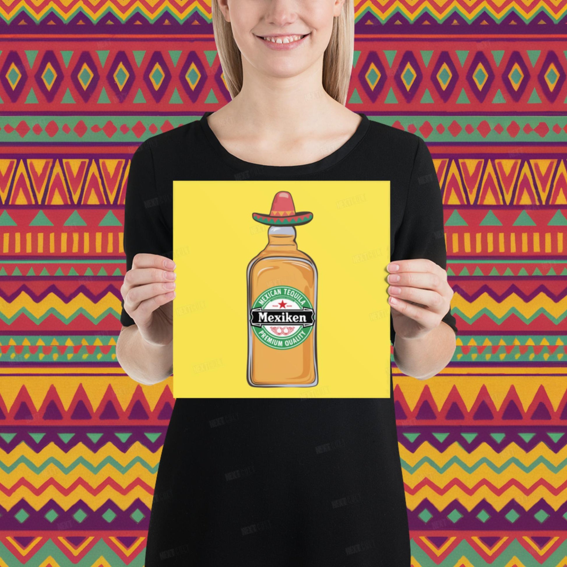 Mexiken Mexican Tequila Funny Heineken Beer Parody Poster Next Cult Brand