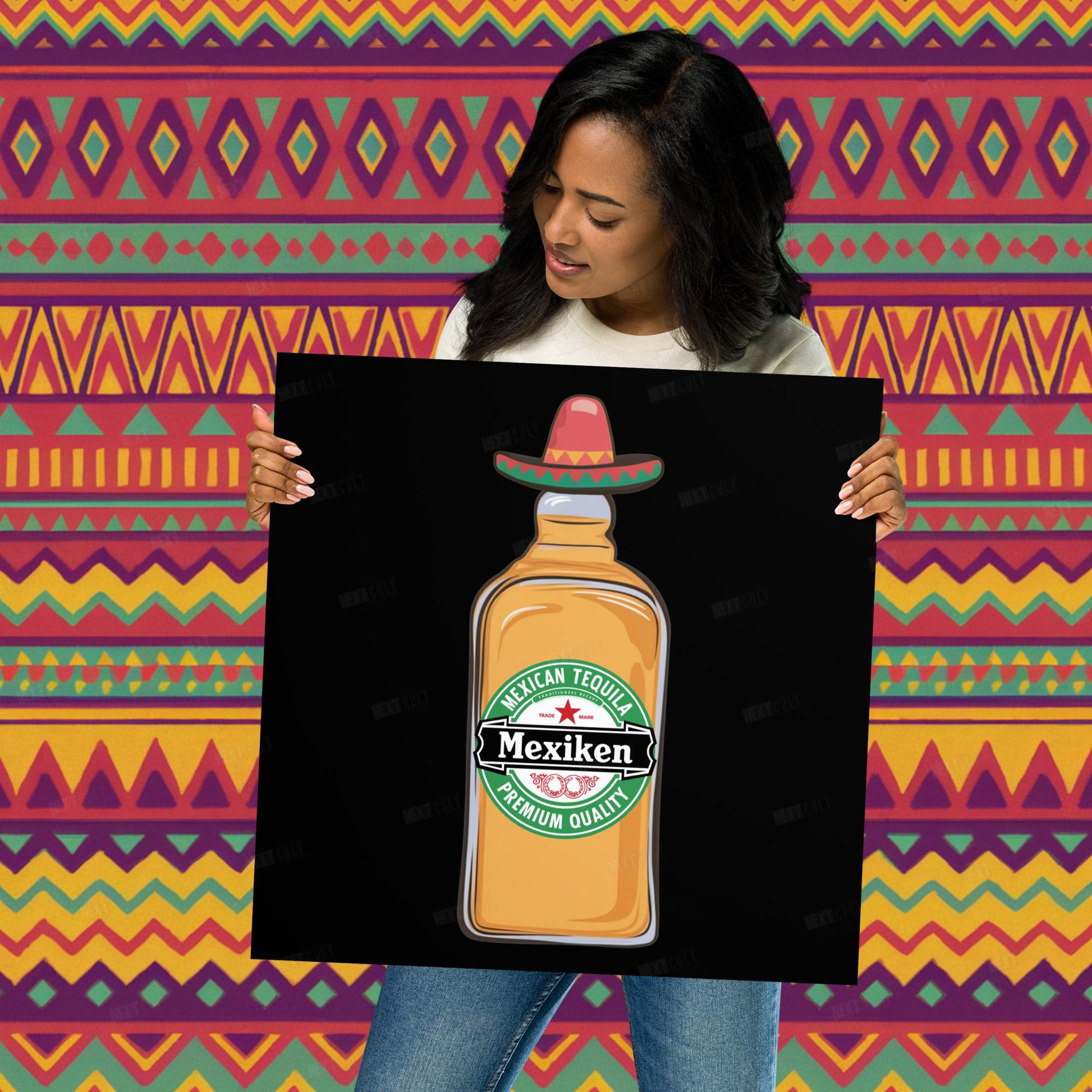 Mexiken Mexican Tequila Funny Heineken Beer Parody Poster Next Cult Brand