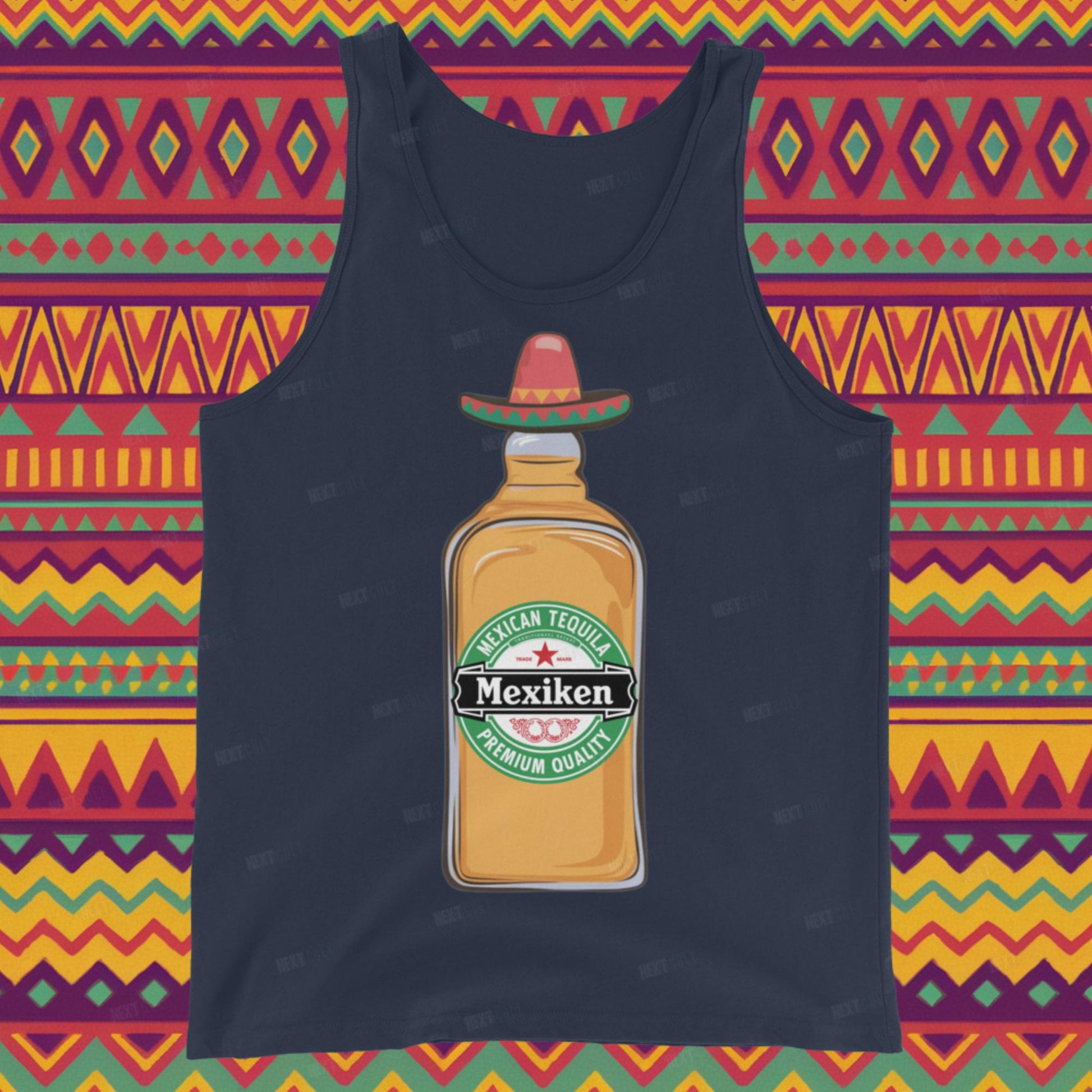 Mexiken Mexican Tequila Funny Heineken Beer Parody Tank Top Next Cult Brand