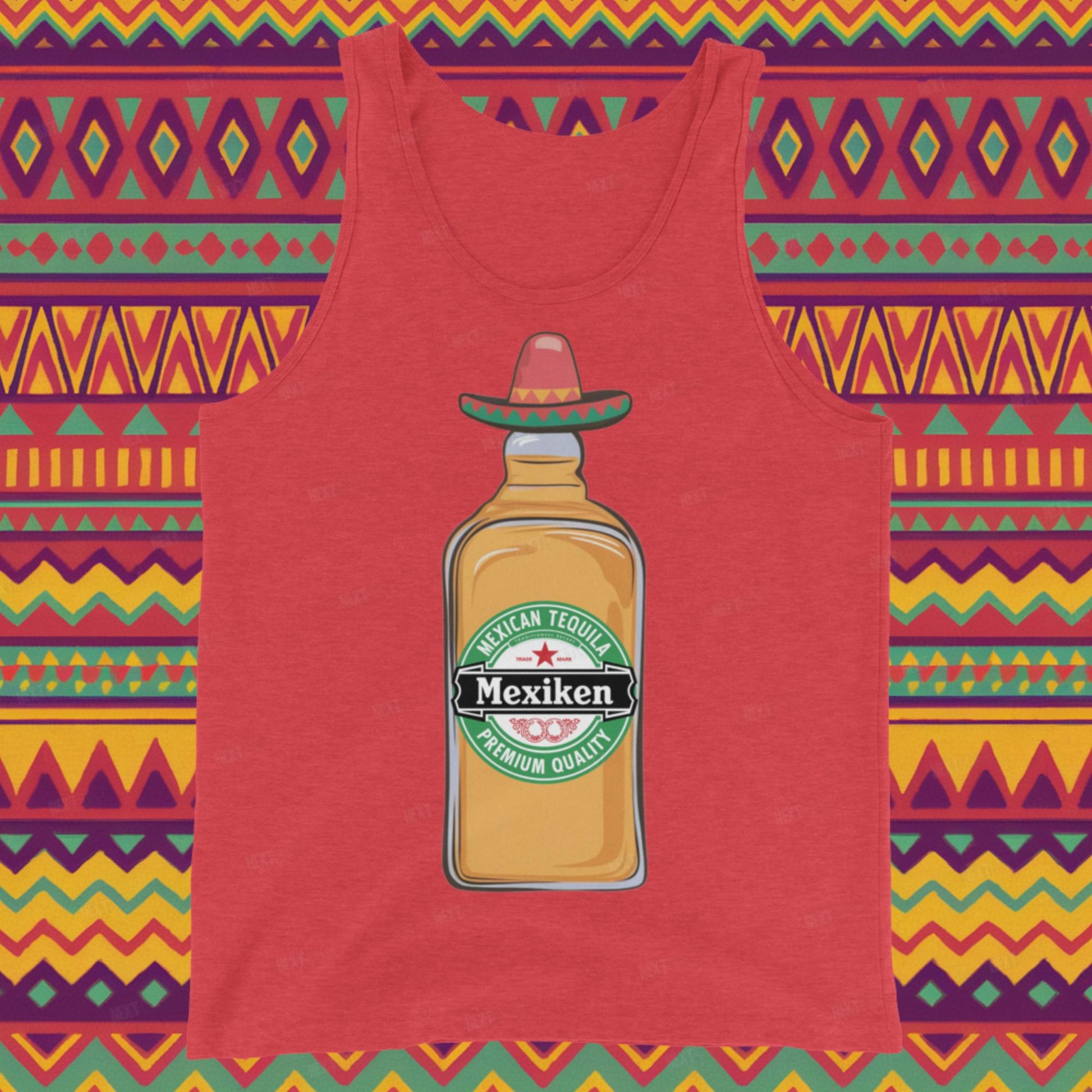 Mexiken Mexican Tequila Funny Heineken Beer Parody Tank Top Next Cult Brand