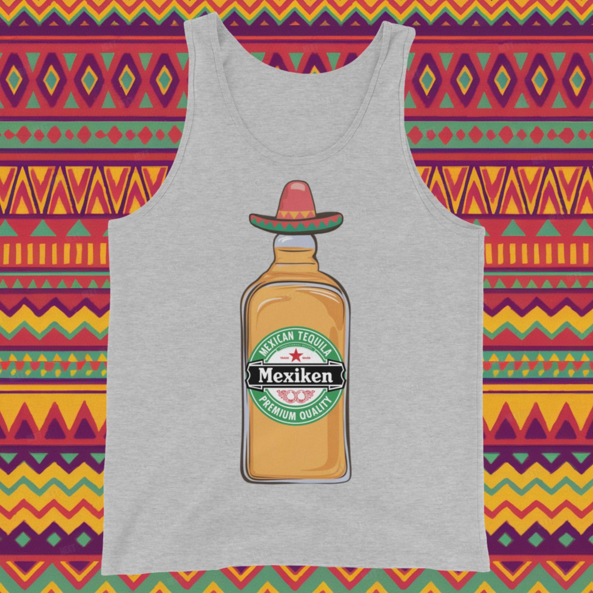 Mexiken Mexican Tequila Funny Heineken Beer Parody Tank Top Next Cult Brand