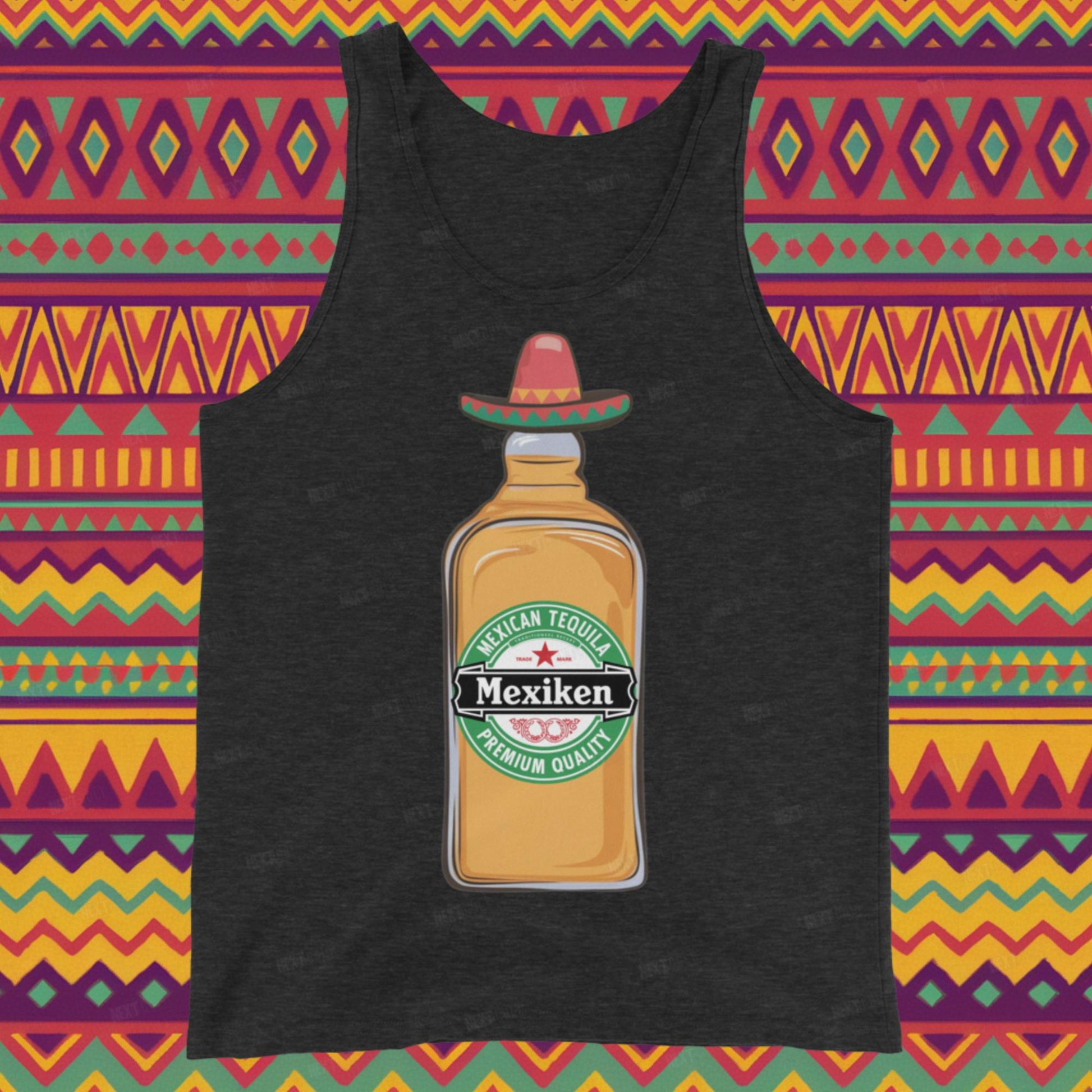 Mexiken Mexican Tequila Funny Heineken Beer Parody Tank Top Next Cult Brand