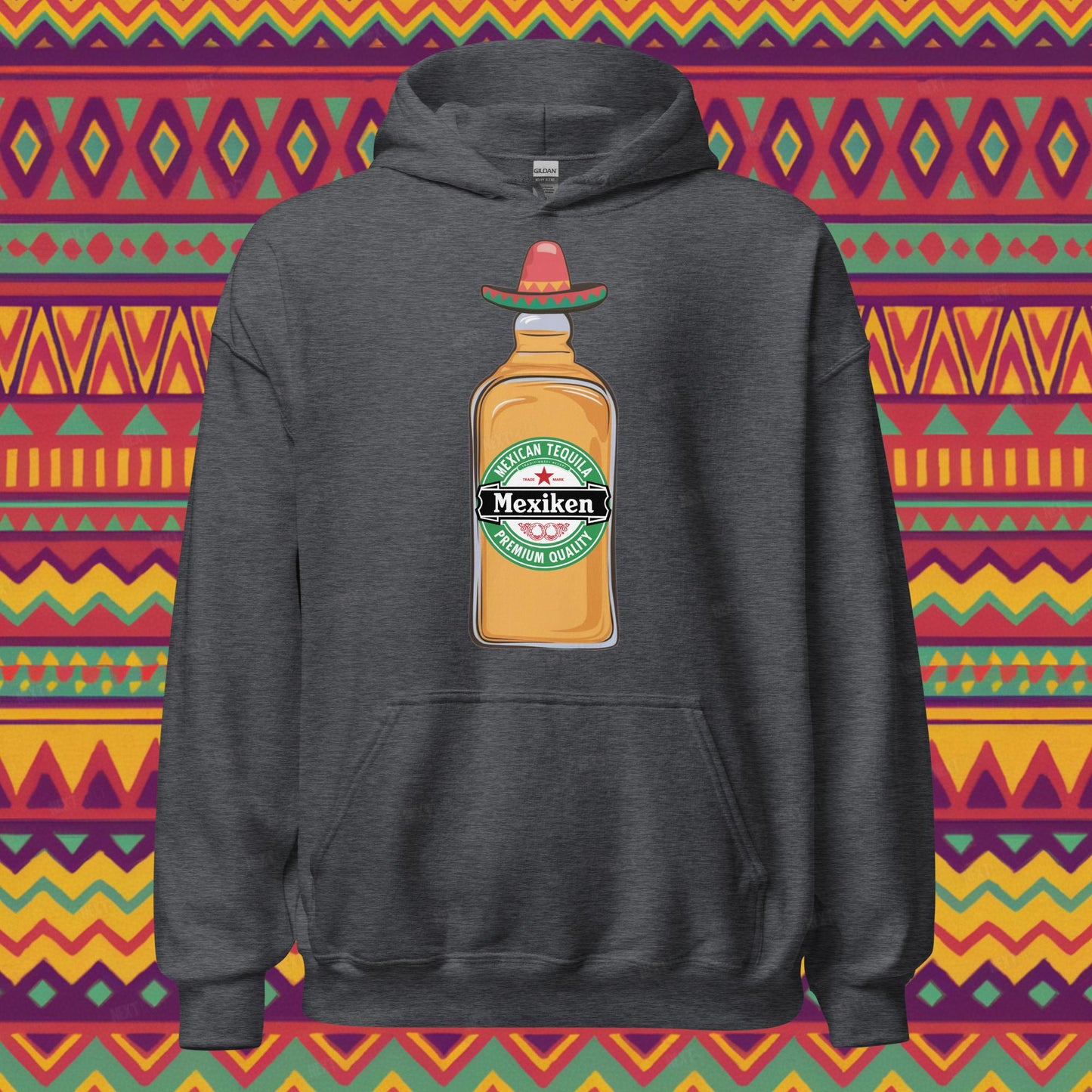 Mexiken Mexican Tequila Funny Heineken Beer Parody Unisex Hoodie Next Cult Brand