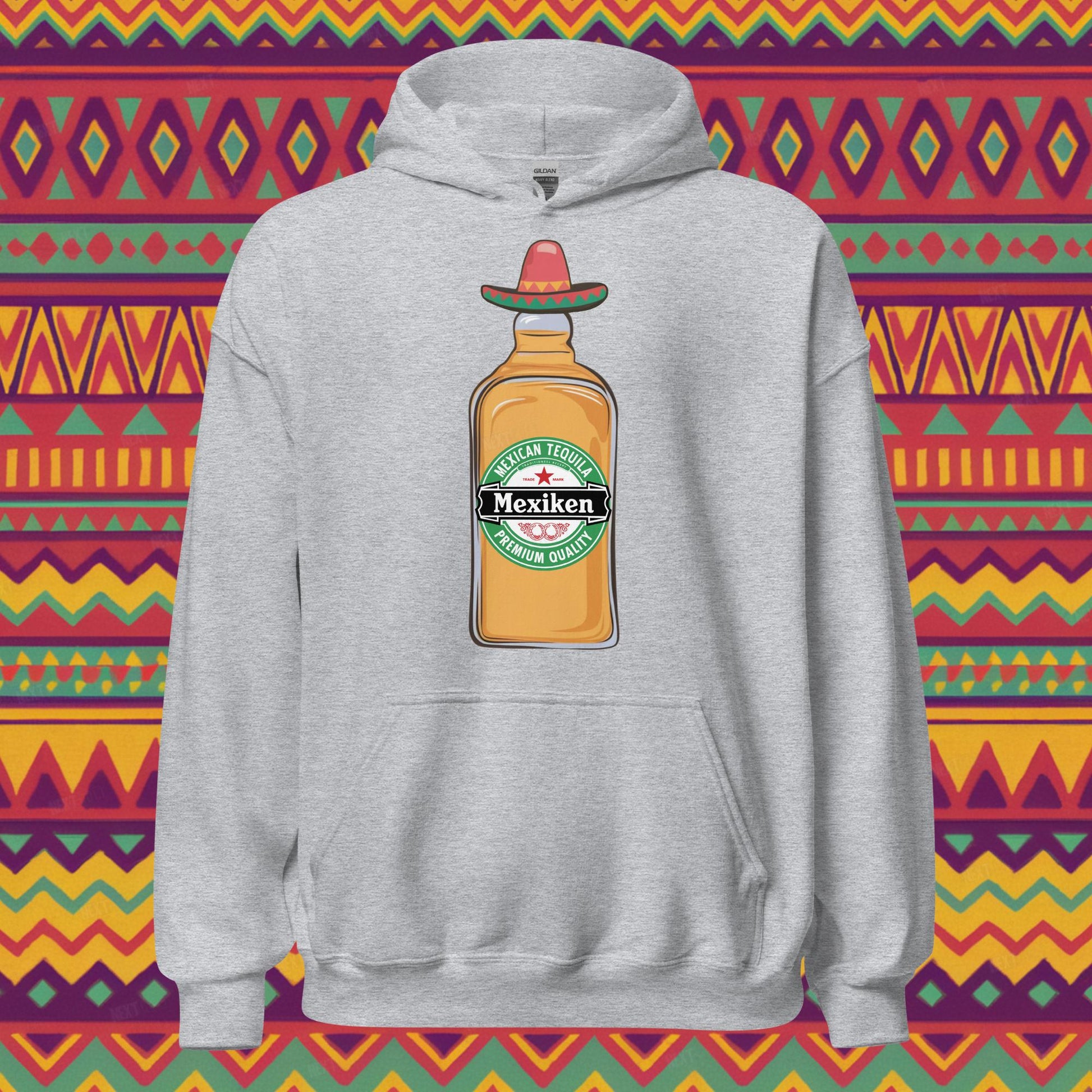 Mexiken Mexican Tequila Funny Heineken Beer Parody Unisex Hoodie Next Cult Brand