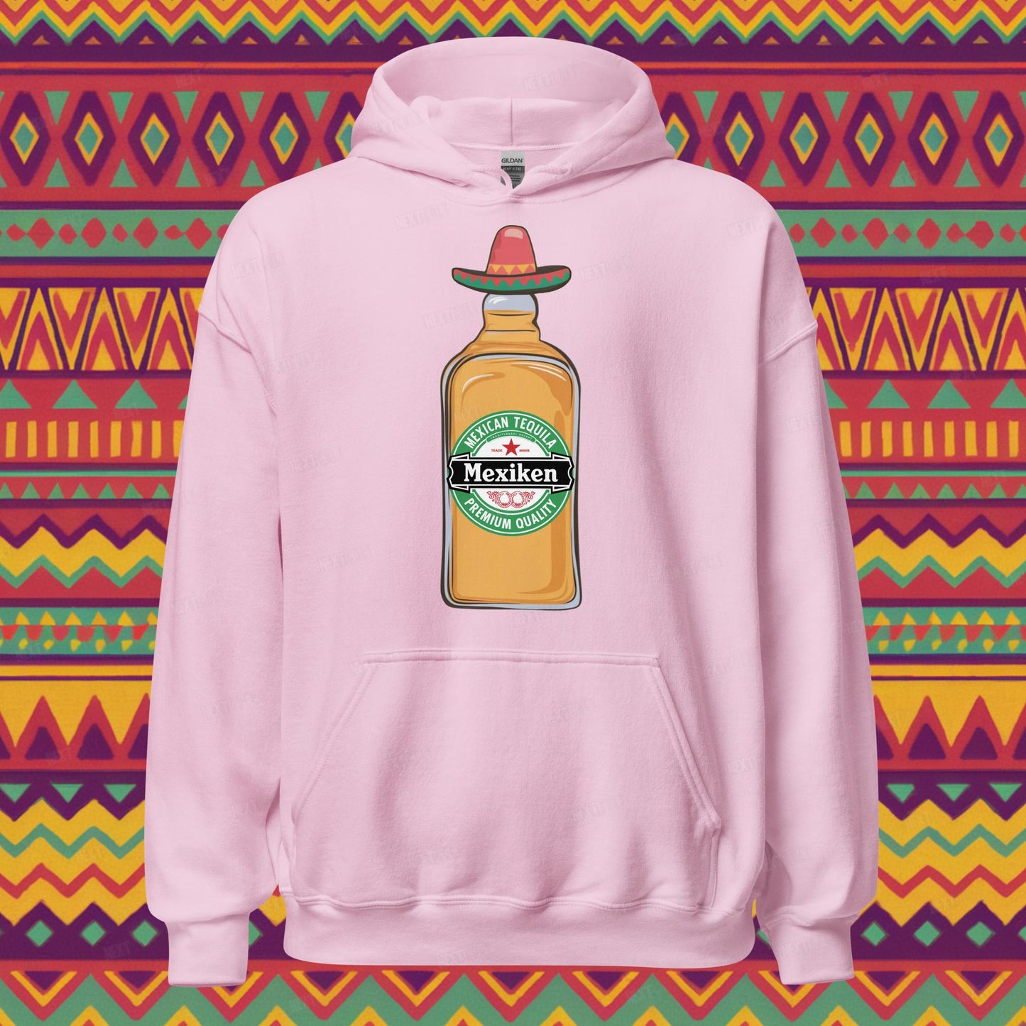 Mexiken Mexican Tequila Funny Heineken Beer Parody Unisex Hoodie Next Cult Brand