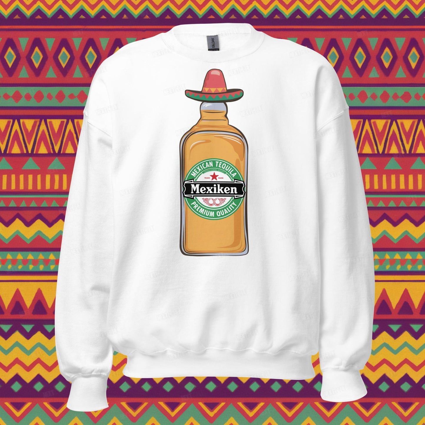 Mexiken Mexican Tequila Funny Heineken Beer Parody Unisex Sweatshirt Next Cult Brand