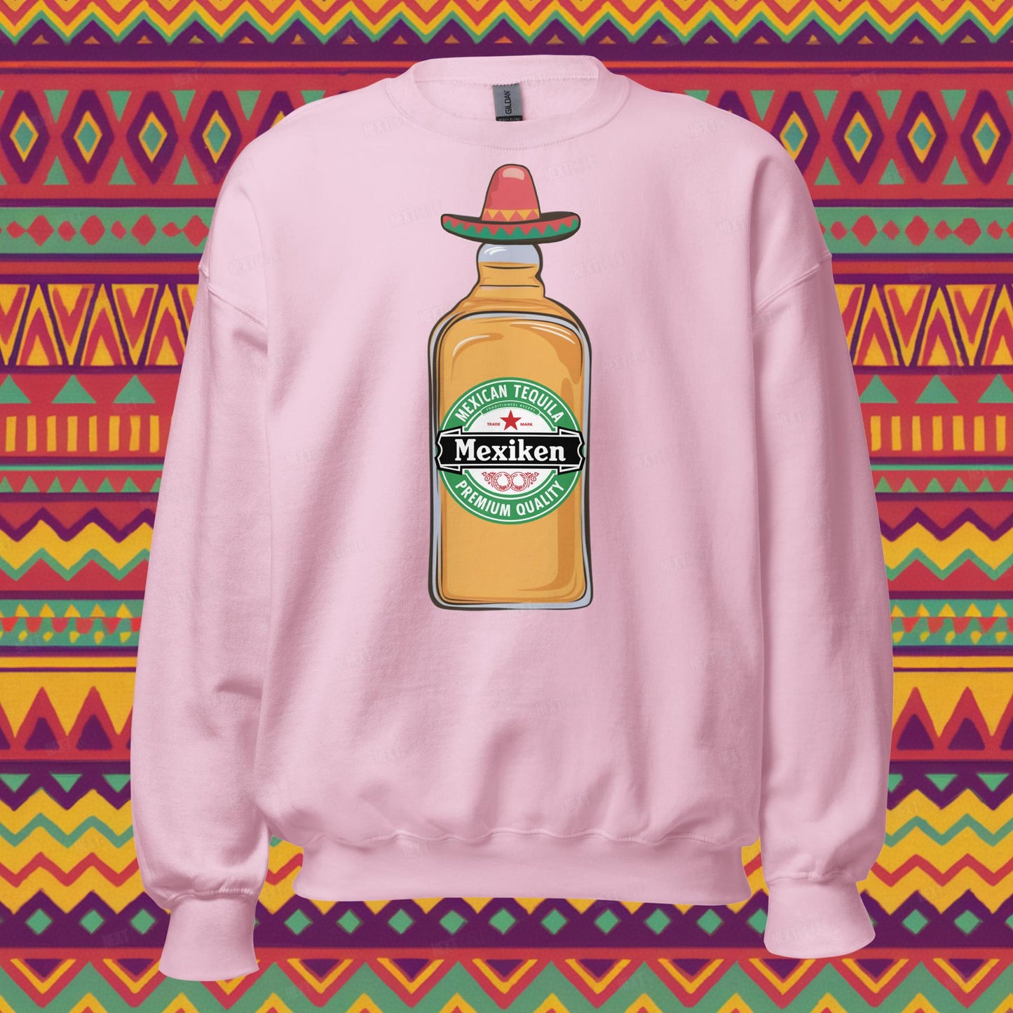 Mexiken Mexican Tequila Funny Heineken Beer Parody Unisex Sweatshirt Next Cult Brand