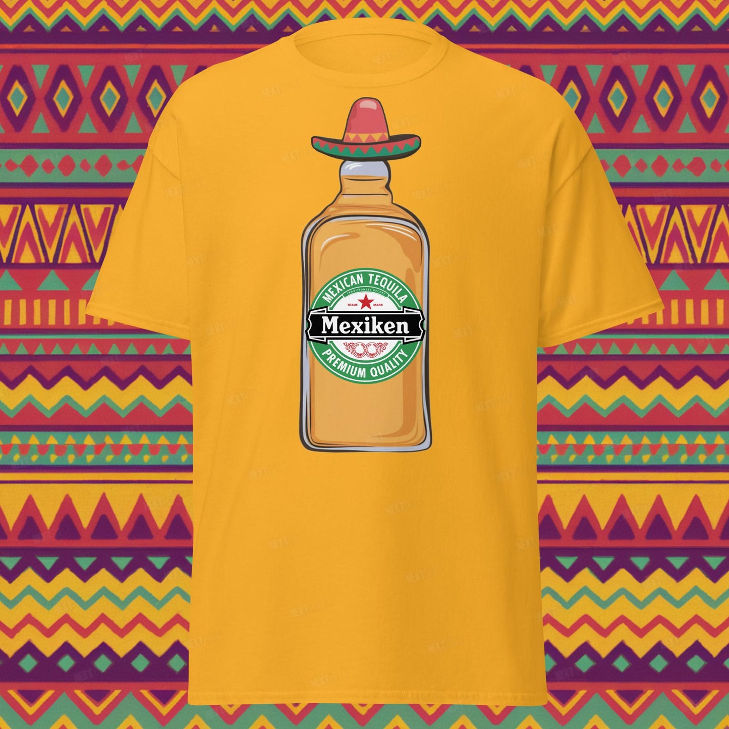 Mexiken Mexican Tequila Funny Heineken Beer Parody Unisex tee Next Cult Brand