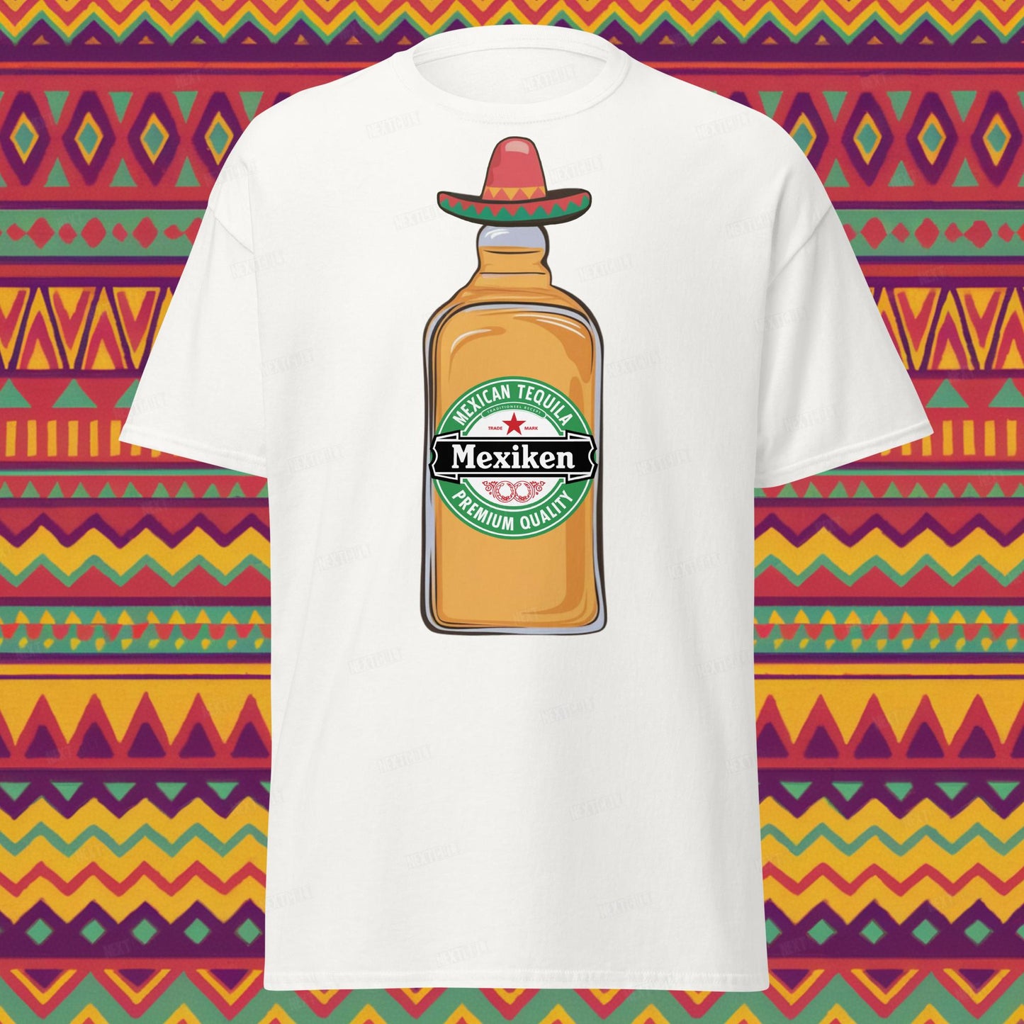 Mexiken Mexican Tequila Funny Heineken Beer Parody Unisex tee Next Cult Brand