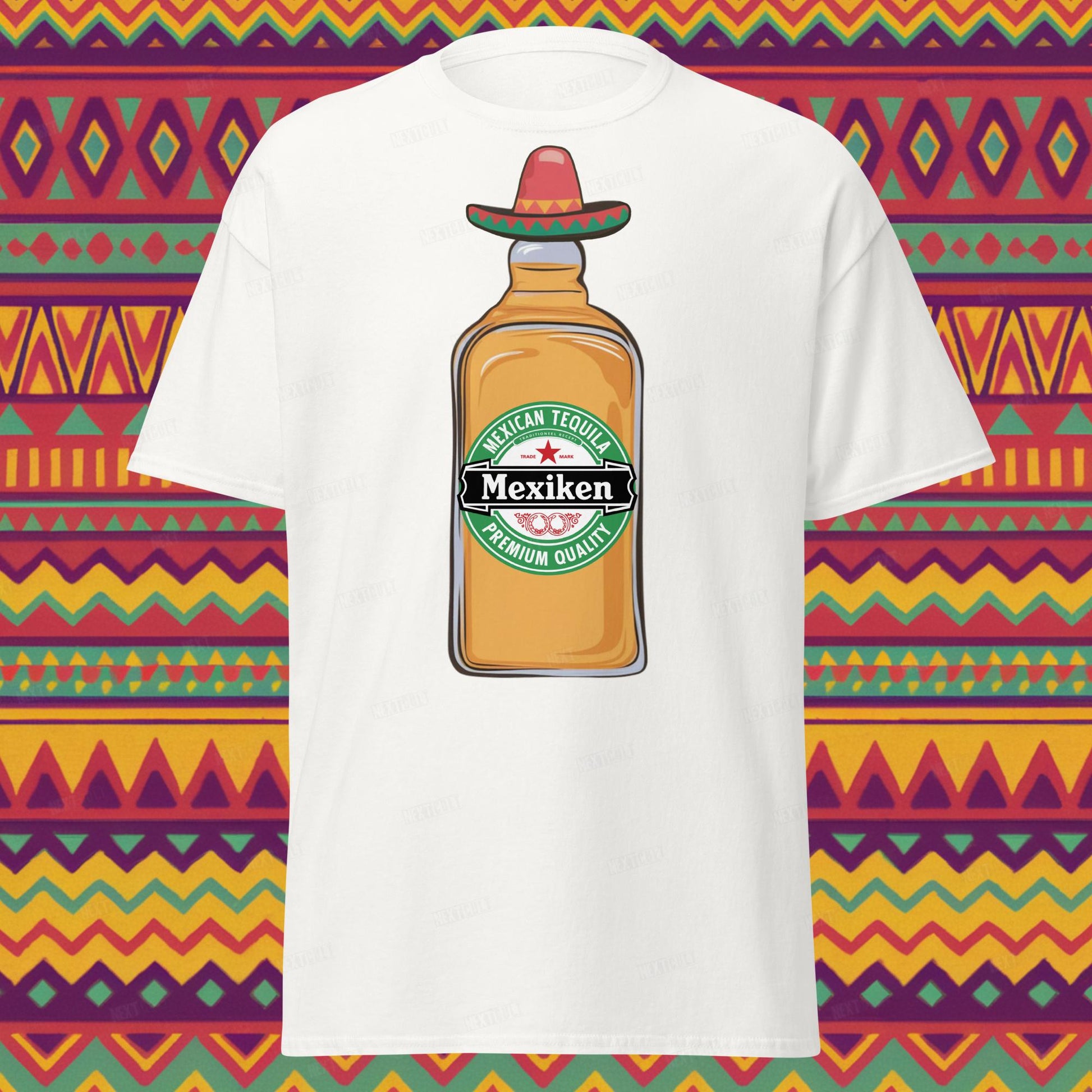 Mexiken Mexican Tequila Funny Heineken Beer Parody Unisex tee Next Cult Brand