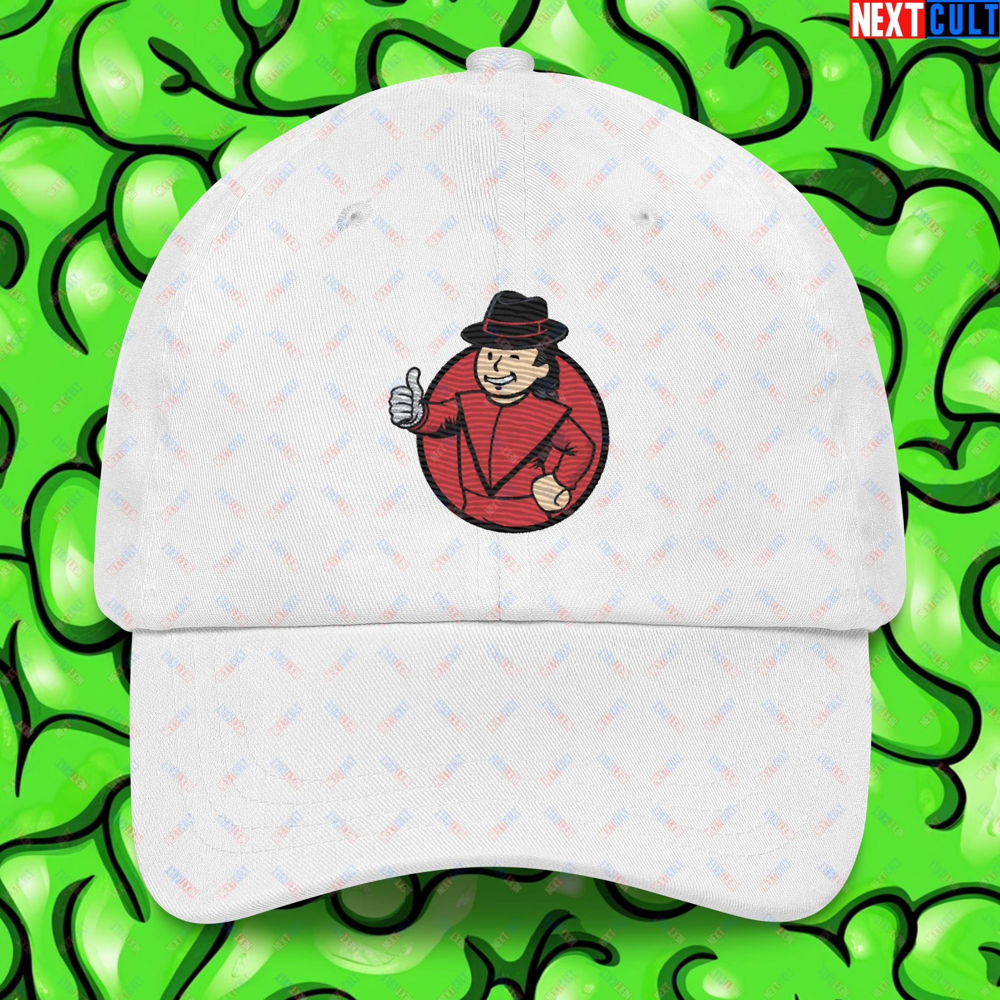 Moonwalk Boy Michael Jackson Vault Boy Fallout Funny Meme Cartoon Mashup Dad hat Next Cult Brand