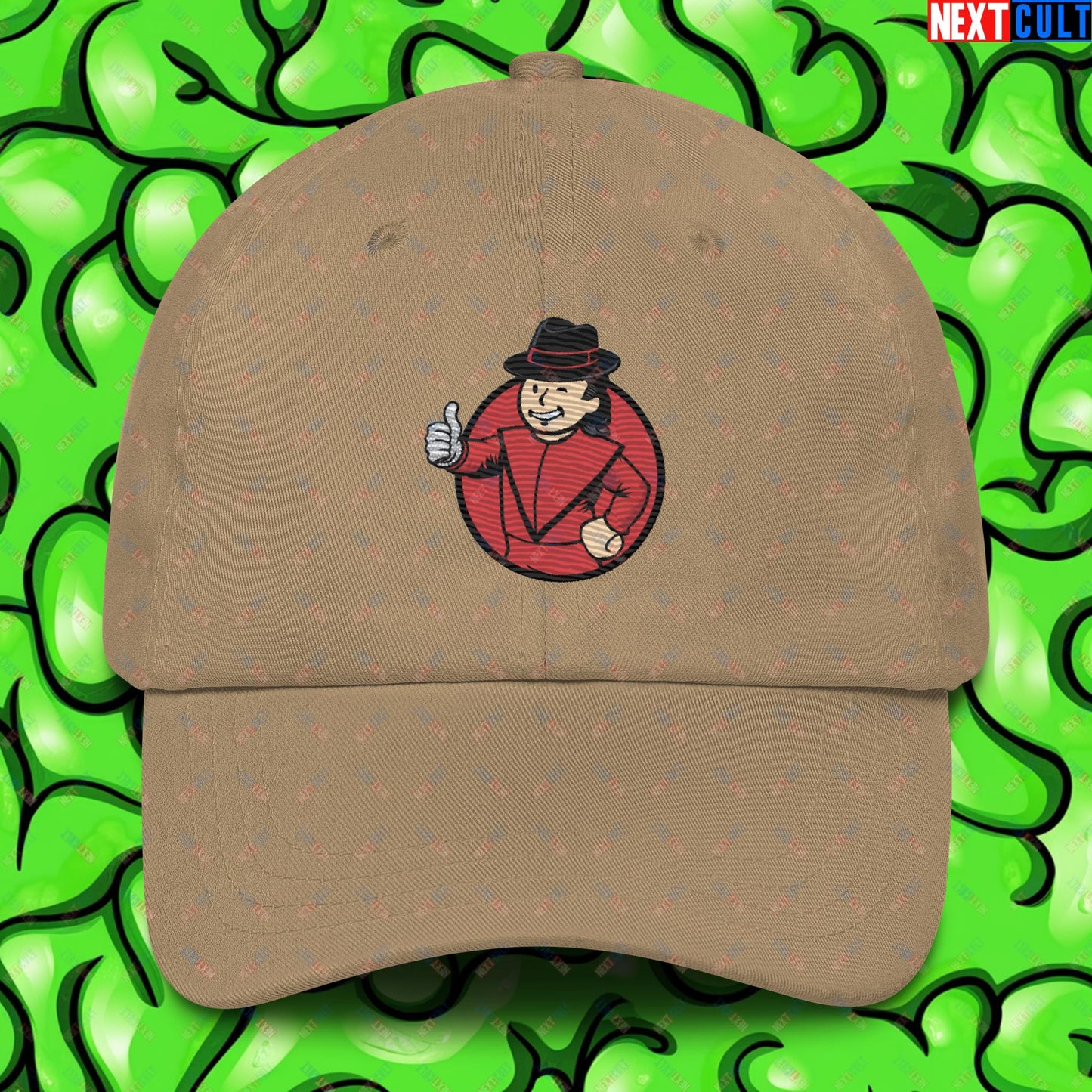 Moonwalk Boy Michael Jackson Vault Boy Fallout Funny Meme Cartoon Mashup Dad hat Next Cult Brand