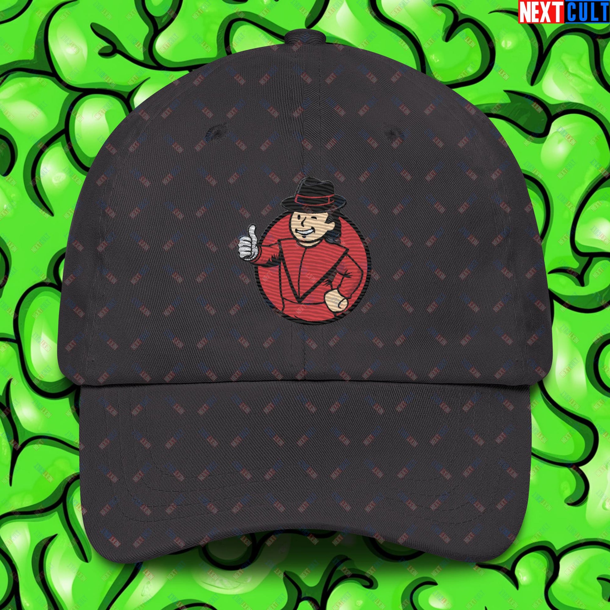 Moonwalk Boy Michael Jackson Vault Boy Fallout Funny Meme Cartoon Mashup Dad hat Next Cult Brand