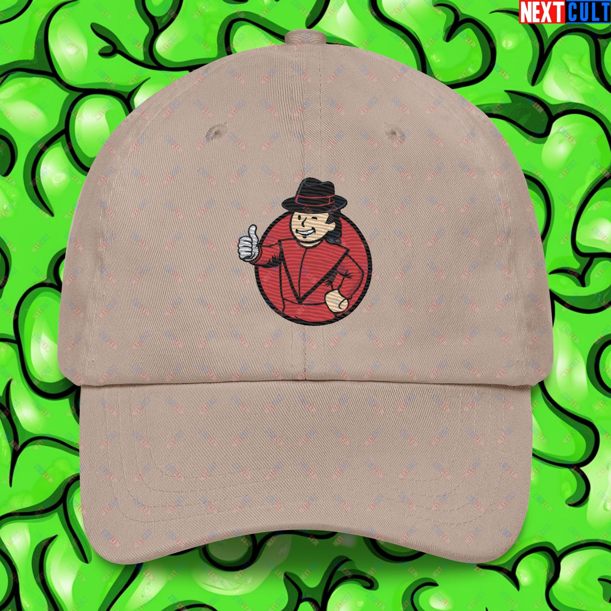 Moonwalk Boy Michael Jackson Vault Boy Fallout Funny Meme Cartoon Mashup Dad hat Next Cult Brand